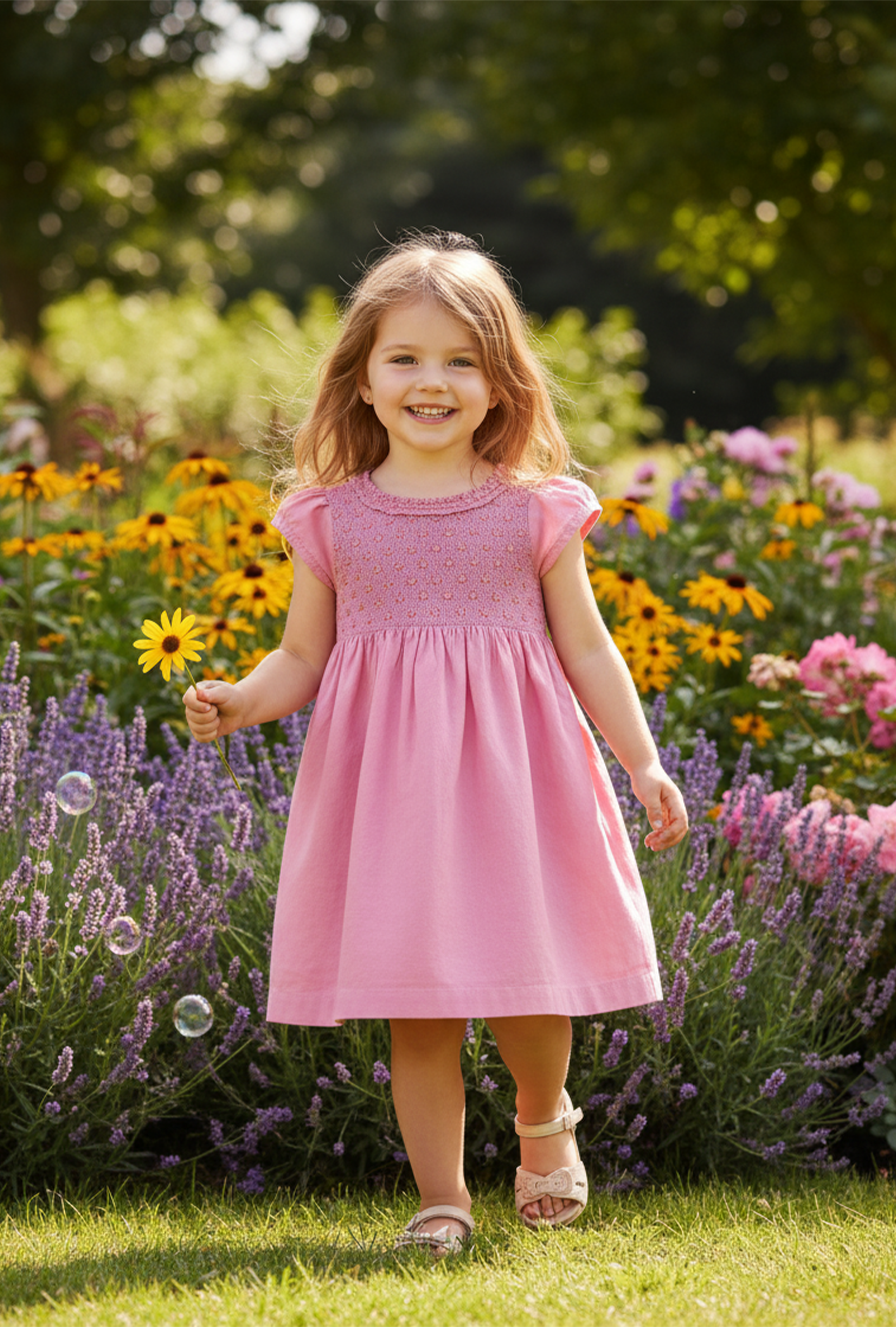 Nuberry Girls Smocking Dress