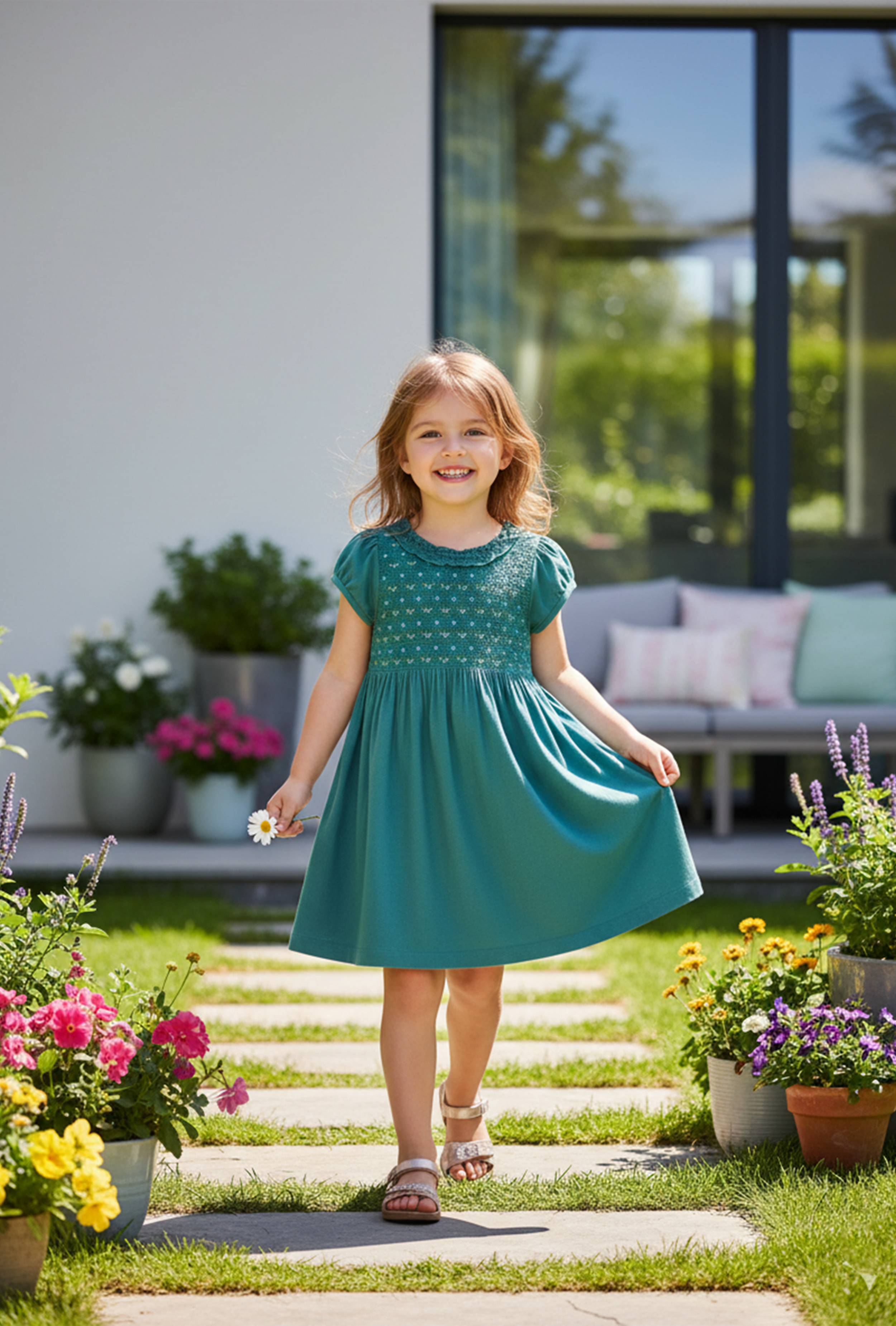 Nuberry Girls Smocking Dress