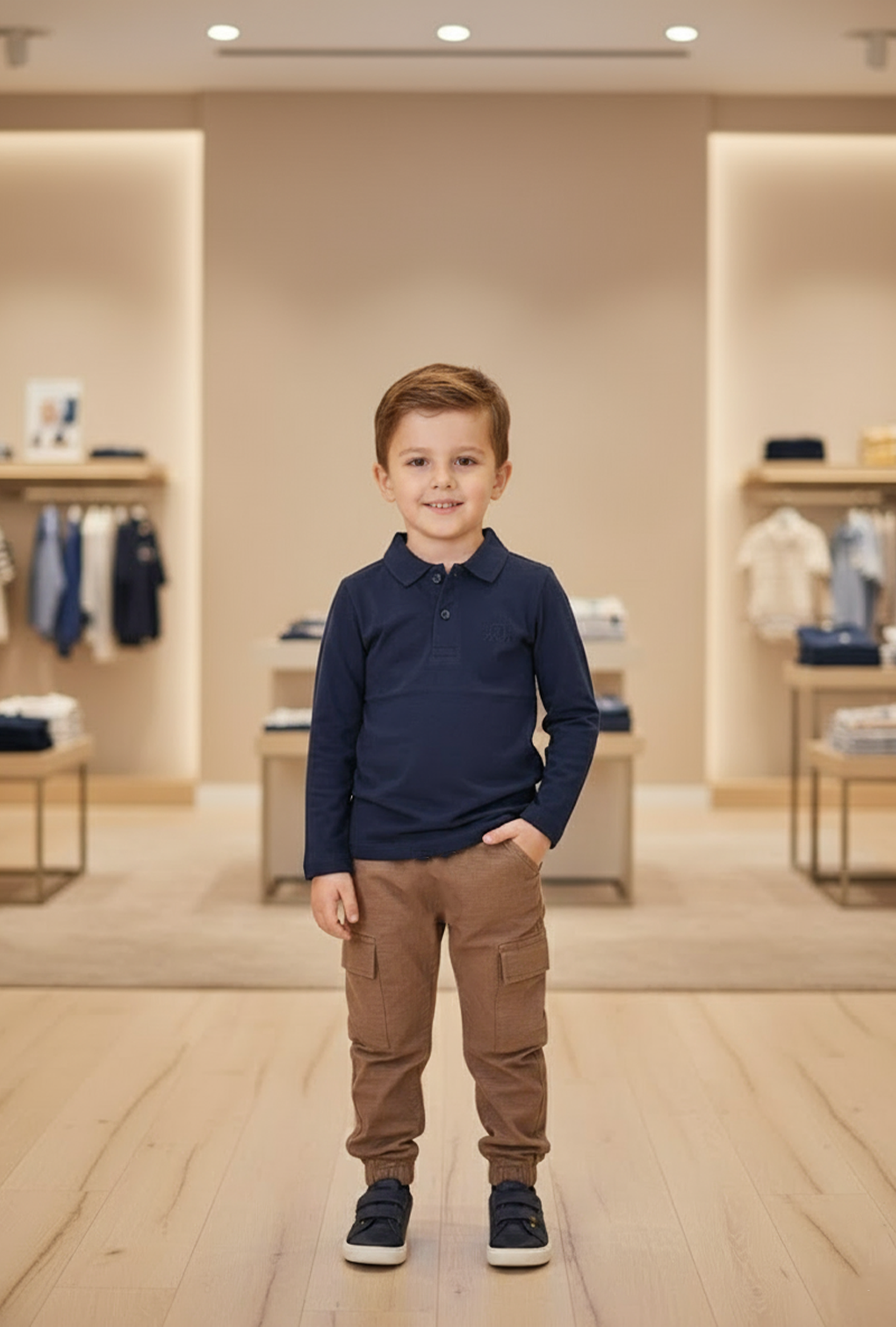 Nuberry Kids Boy Full Sleeve Polo T-Shirt - Neubaby Stores