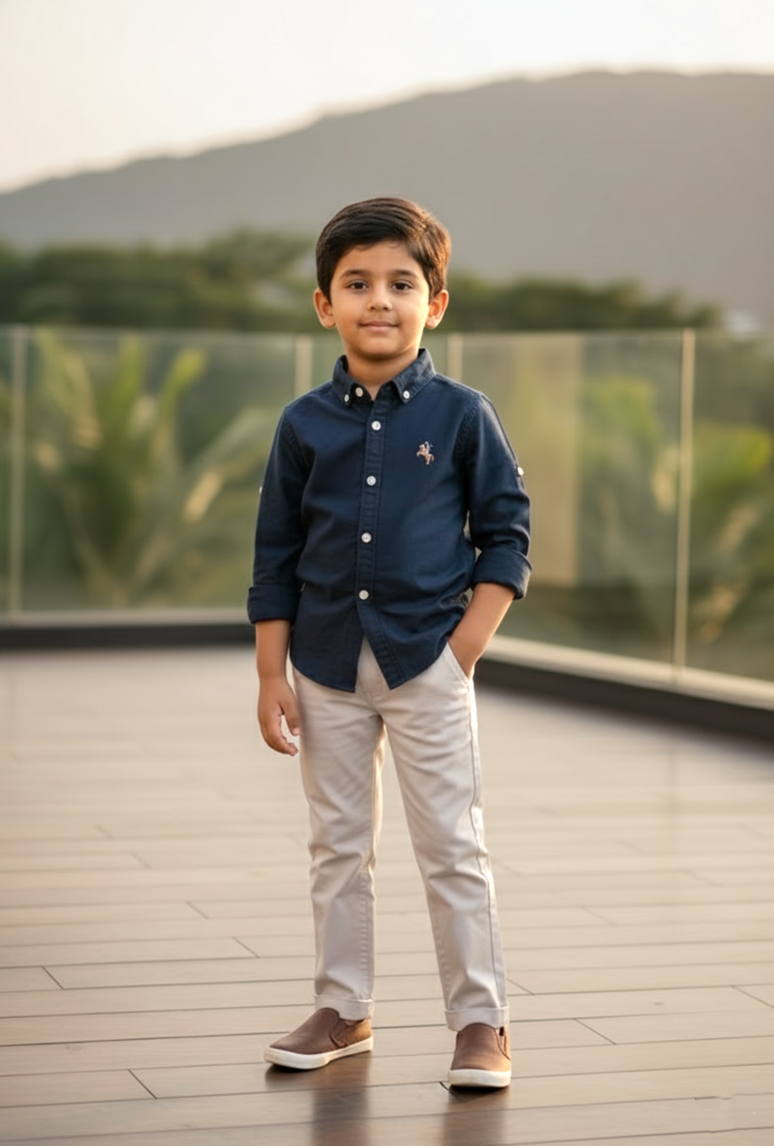 Nuberry Boys Oxford Shirt – Full Sleeve
