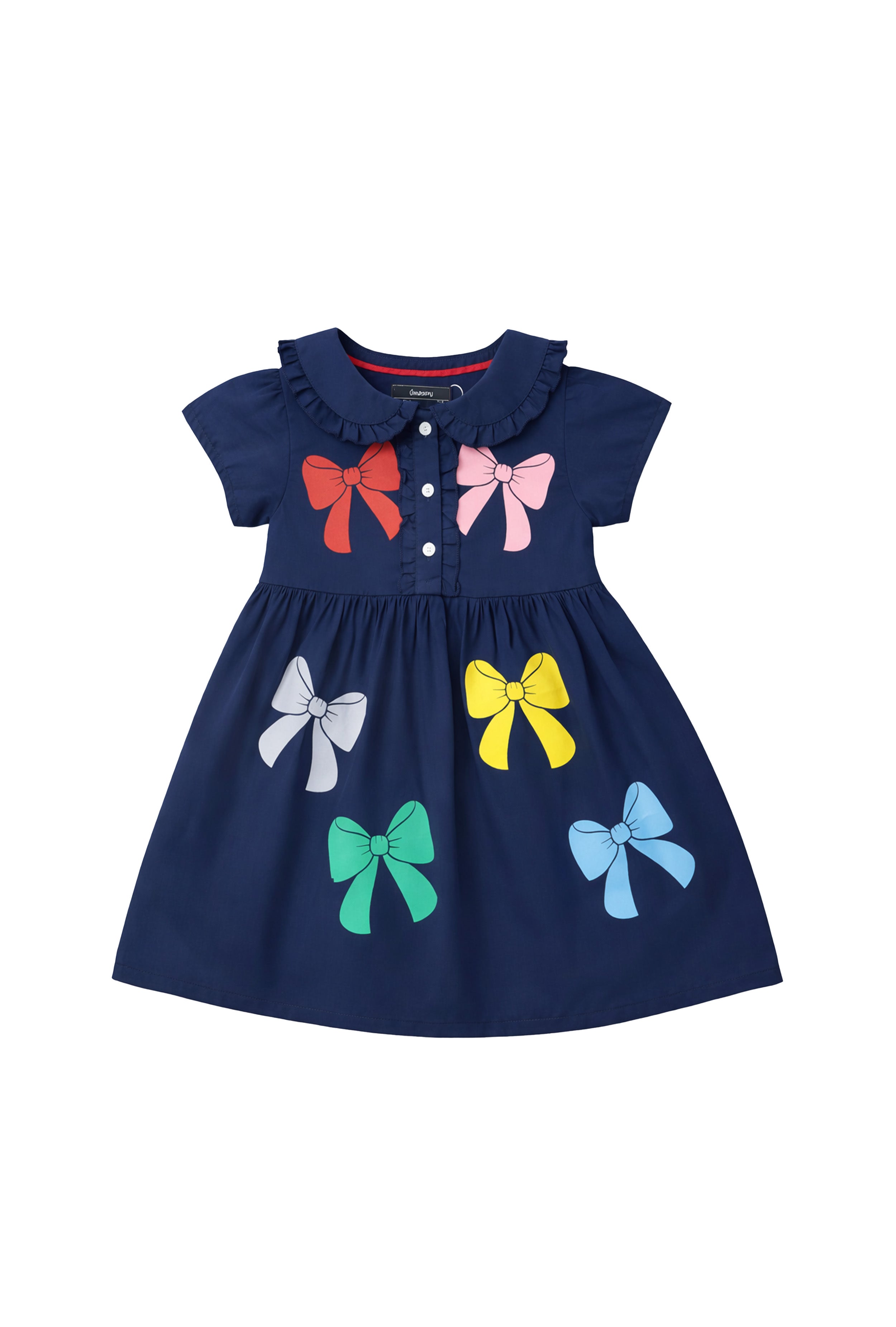 Colourful Bow Everyday Dress for Girls - Neubaby Stores