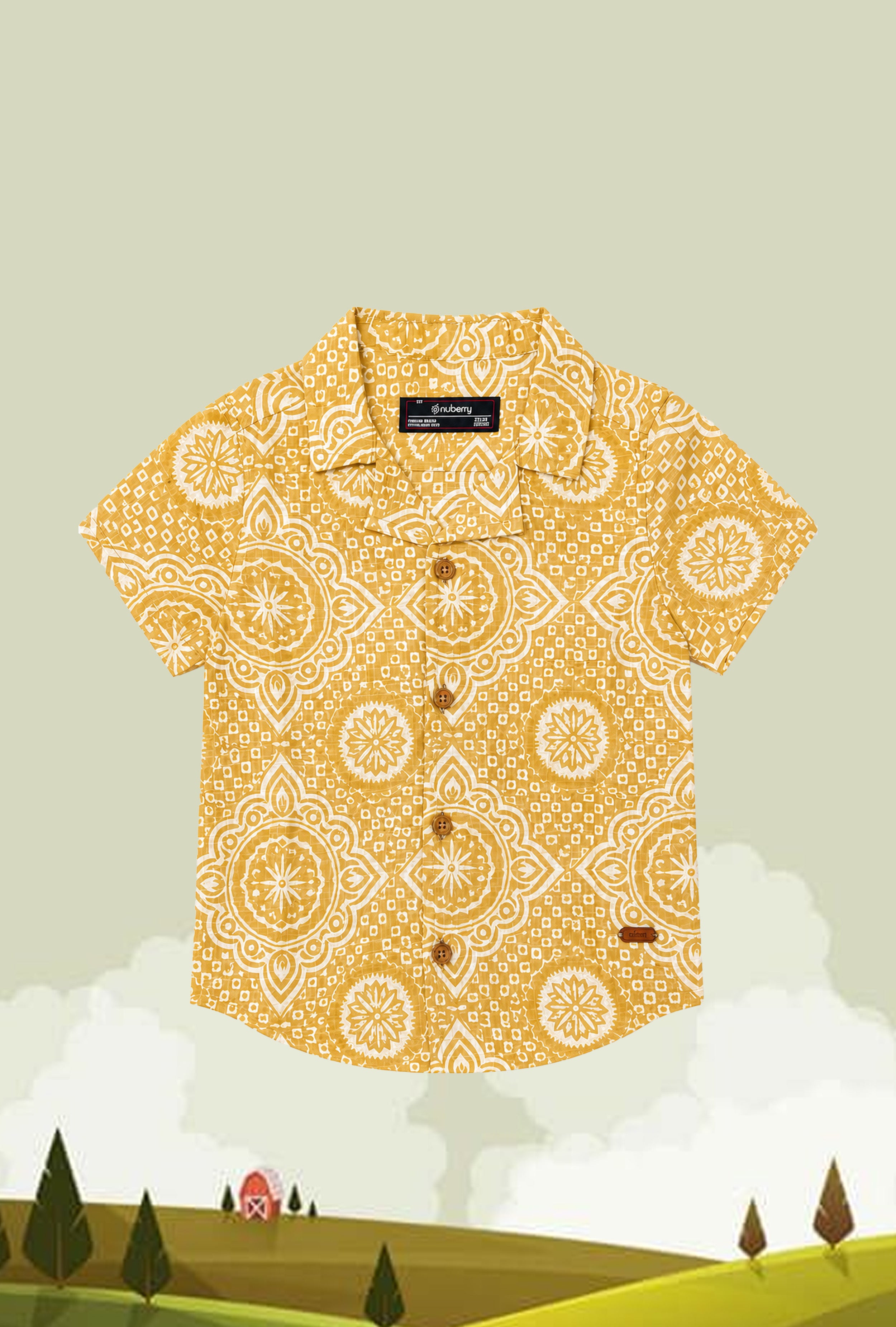 Nuberry Boys Half Sleeve Shirt | Colorful Prints for Endless Fun