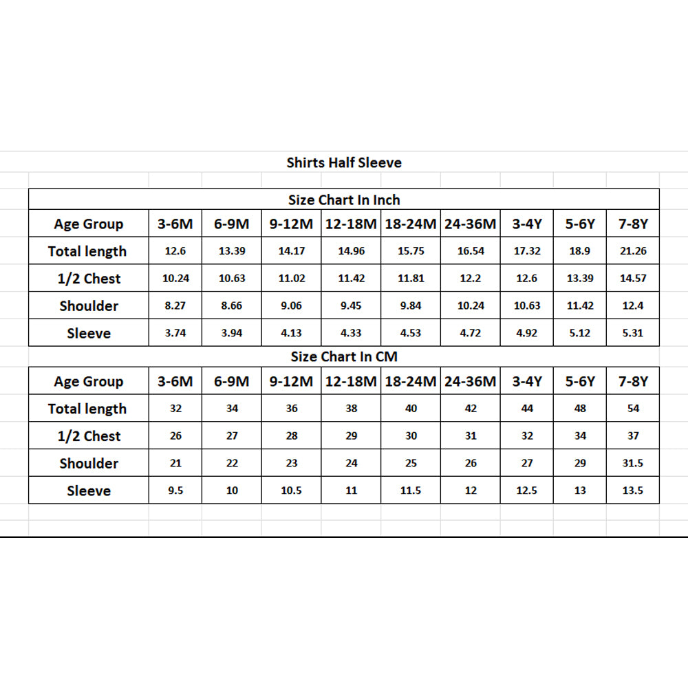 Nuberry Baby Boys Half Sleeve Shirt - Neubaby Stores