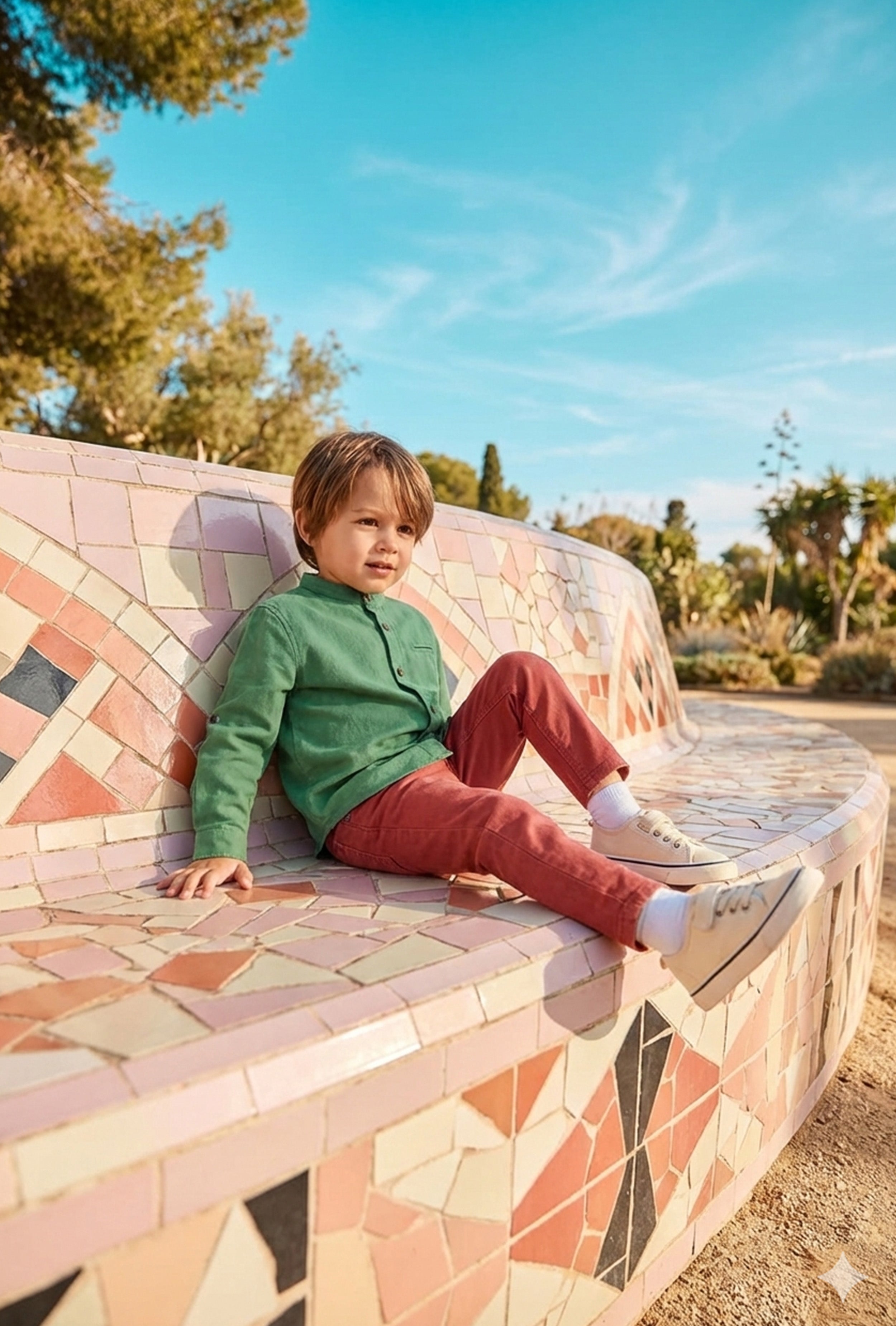 Nuberry Boys Full Sleeve Shirt ✨ Smart Everyday Style | Green