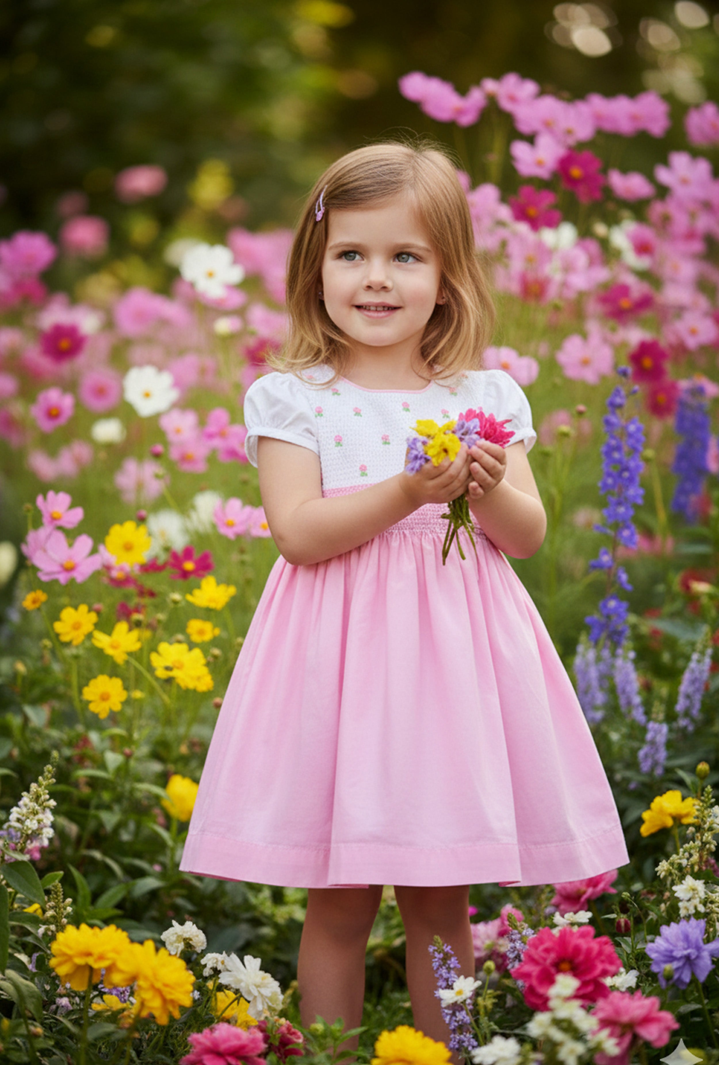 Nuberry Girls Smocking Dress