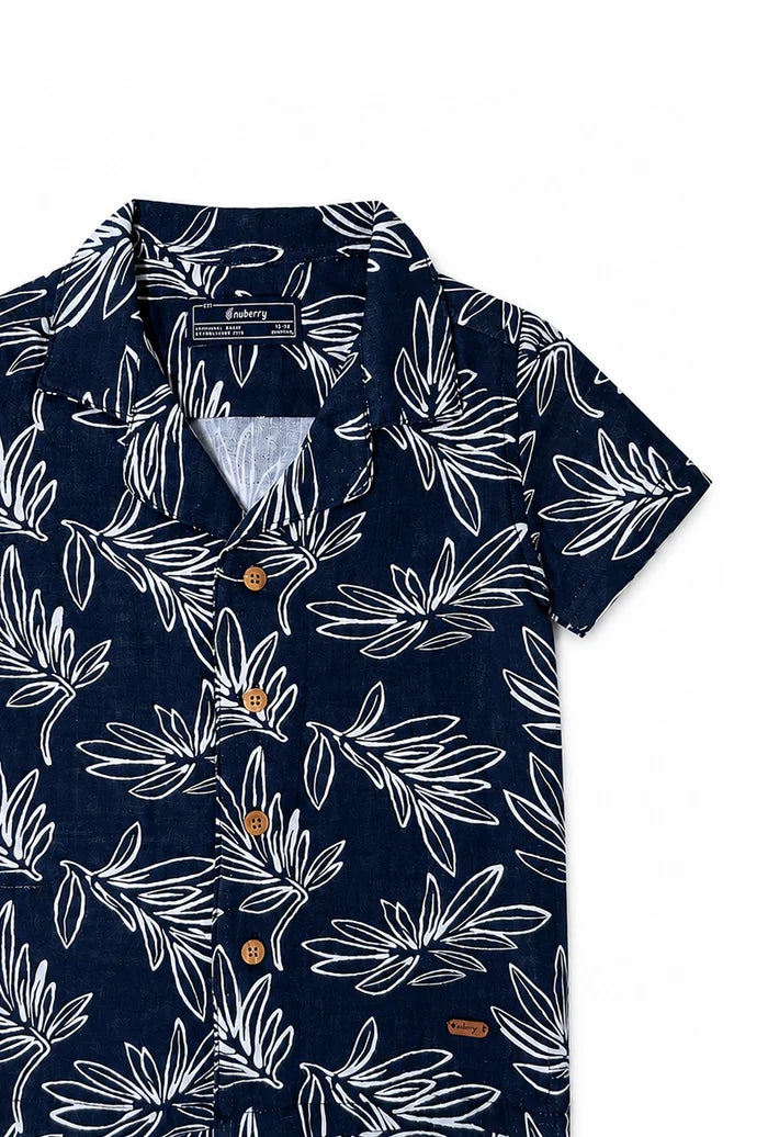 Nuberry Boys Shirt & Muslin Pants Set | Smart, Comfortable Style for Every Little Moment