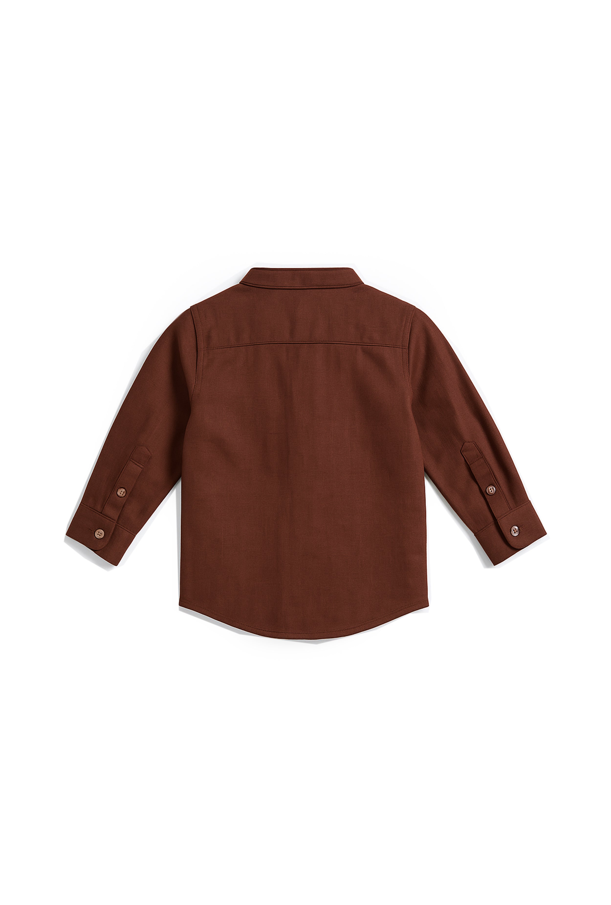 Nuberry Boys Solid Full Sleeve Shirt