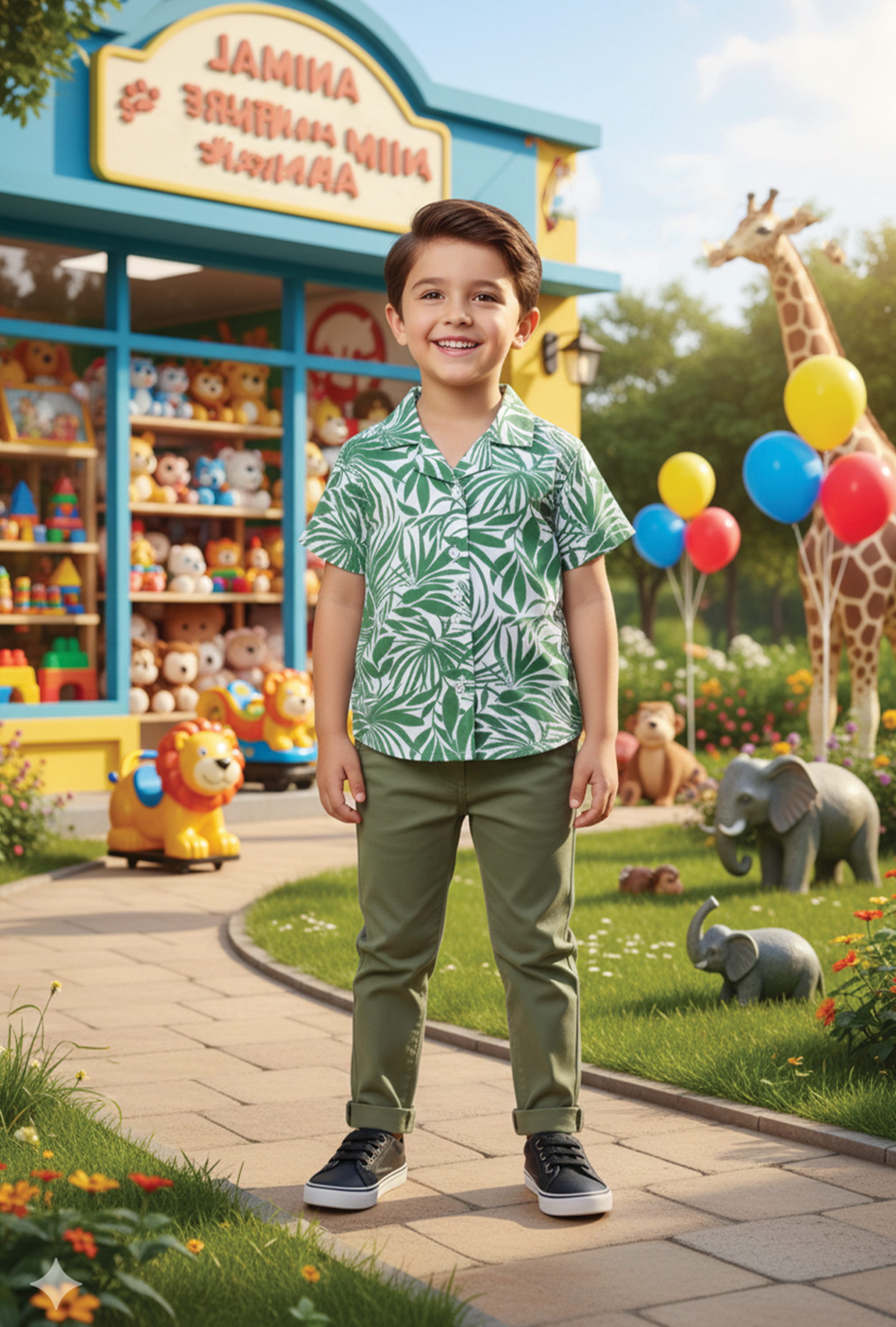 Nuberry Boys Half Sleeve Shirt