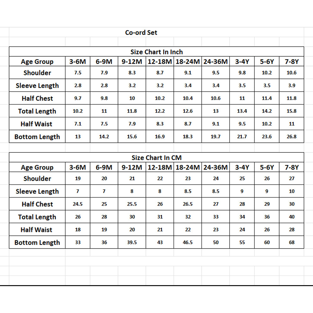 Nuberry Baby & Kids Girl Co-ord Set