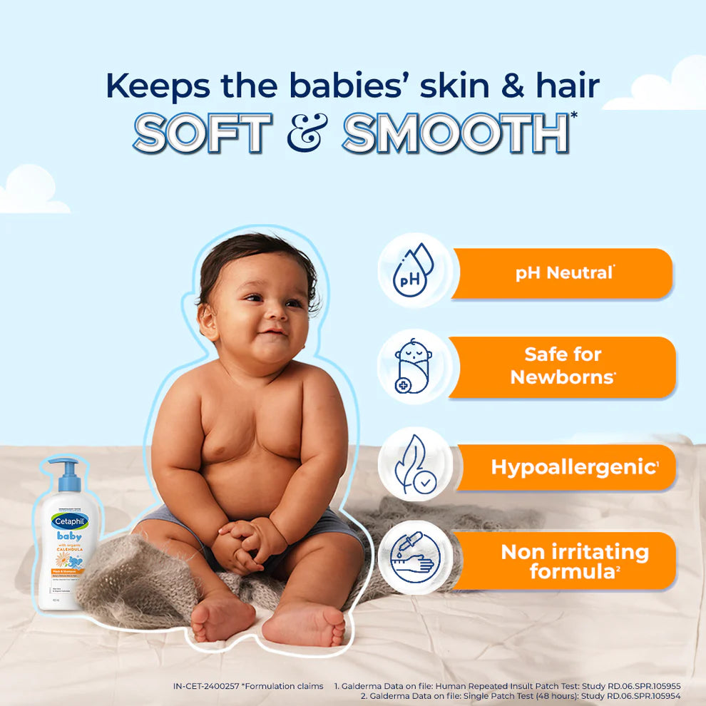 Cetaphil Baby Wash & Shampoo with Organic Calendula