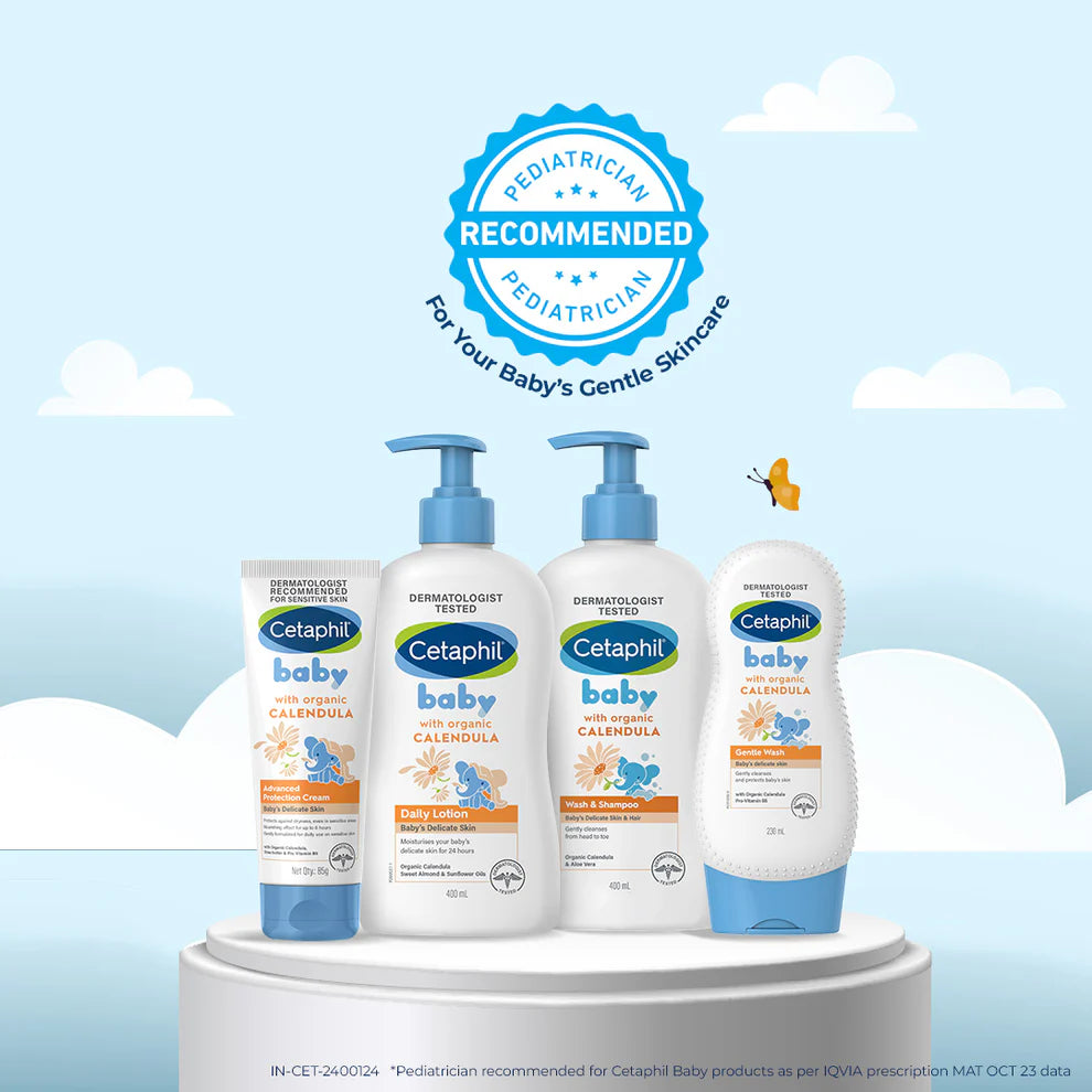Cetaphil Baby Daily Lotion with Organic Calendula | Dermatologist Tested