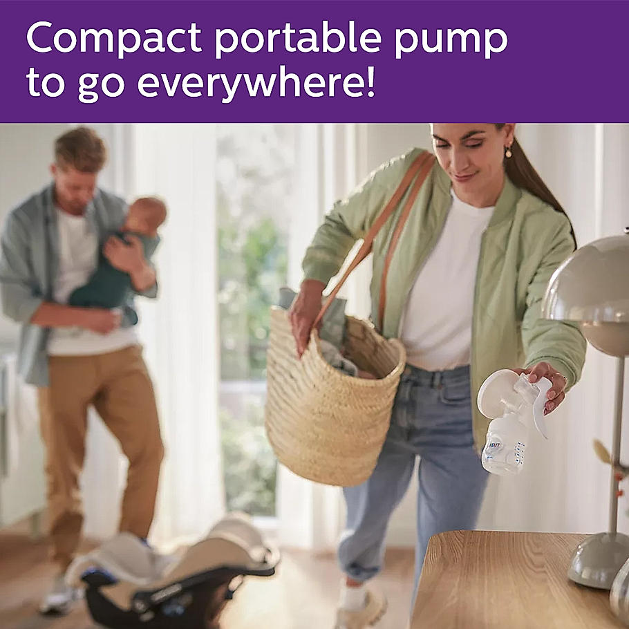 Sold out Avent Manual Breast Pump - | Soft cushion adapts to all sizes | Combines suction and Nipple stimulation | SCF430/01