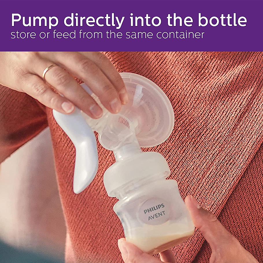 Sold out Avent Manual Breast Pump - | Soft cushion adapts to all sizes | Combines suction and Nipple stimulation | SCF430/01