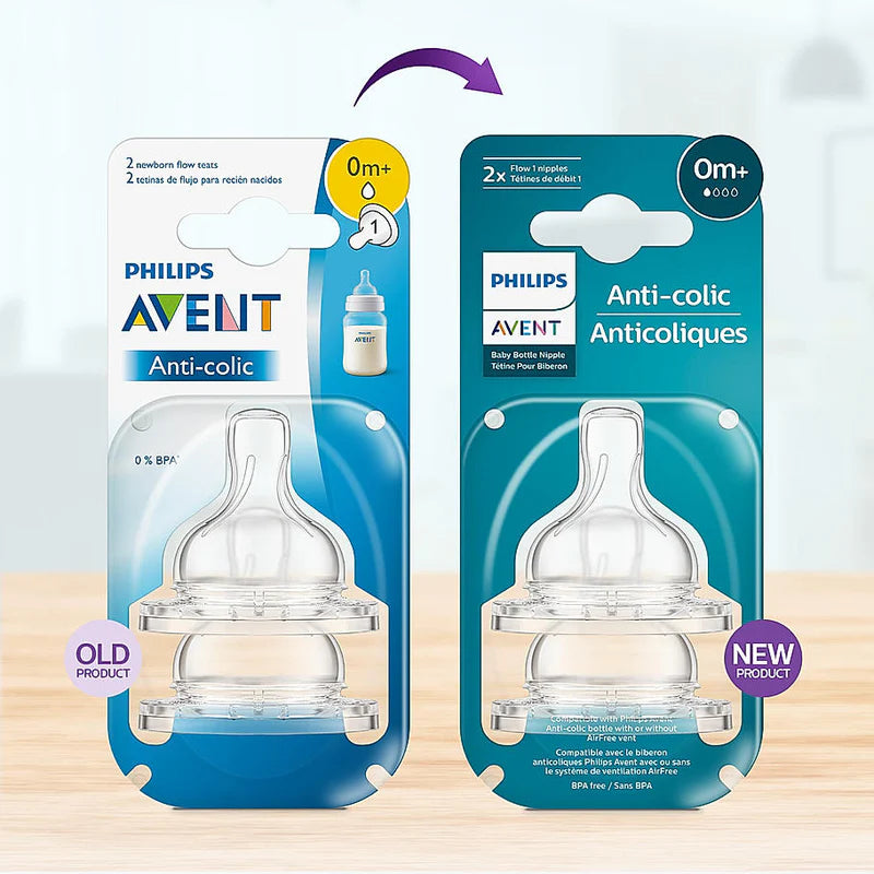 Avent Anti Colic Teat for Newborn Babies | Flow 1 to 5