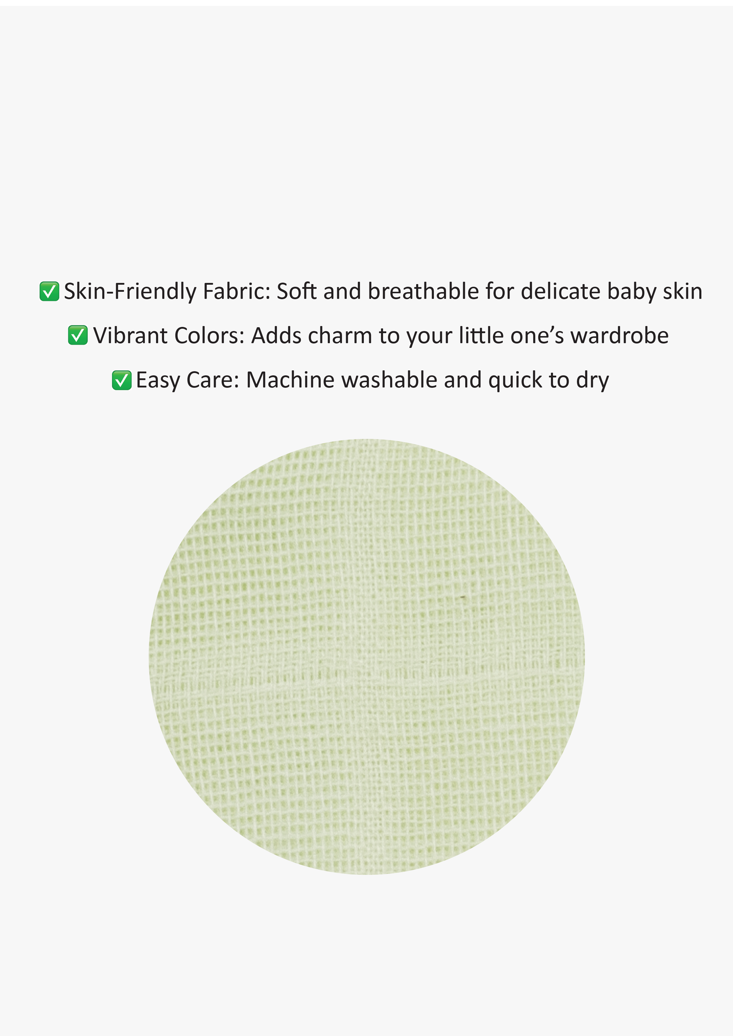 Nuberry Muslin Jabla Half Sleeve and Shorts