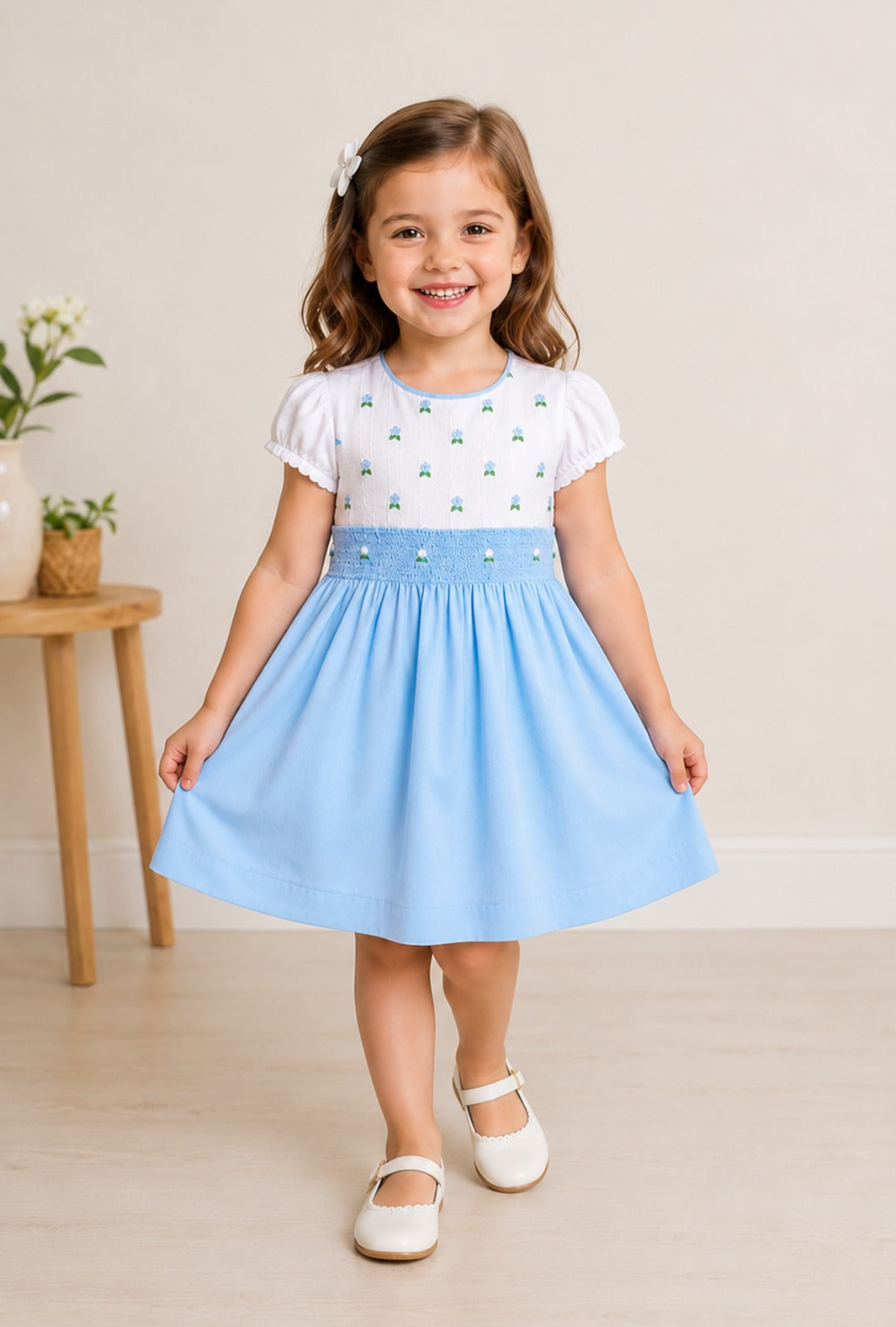 Soft Cotton Smocked Party Dress for Baby Girls | Breathable Comfort & Elegant Style | 500+ Happy Reviews