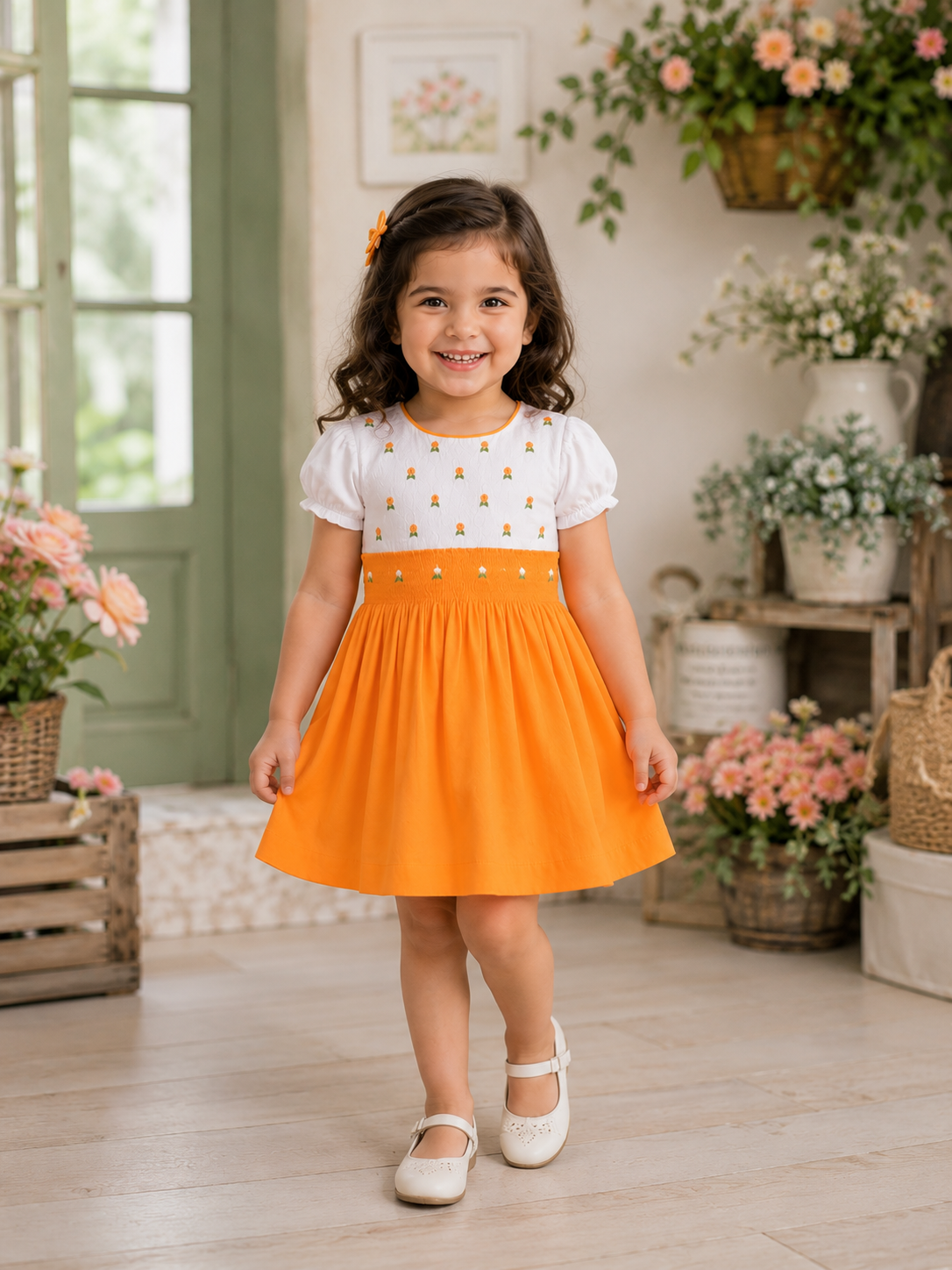 Soft Cotton Party Dress (6M–8Y) | Made for Precious Moments