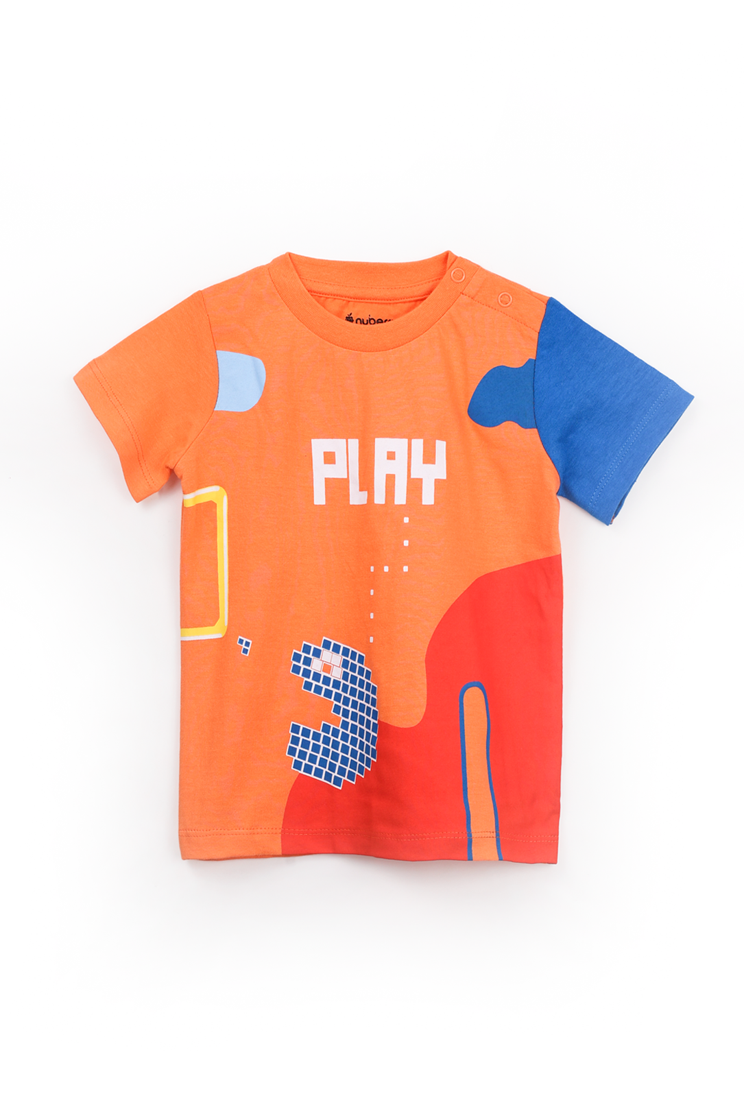 NUBERRY KIDS - BOY T-SHIRTS AND SHORTS ORANGE