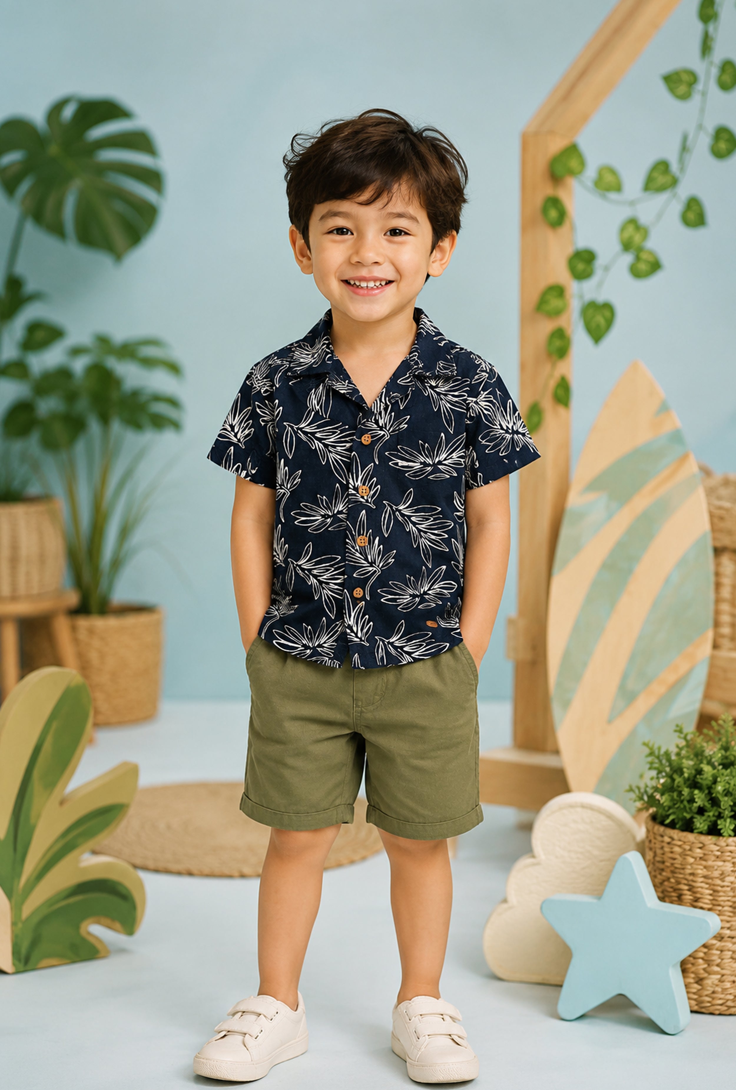 Nuberry Boys Half Sleeve Shirt | Smart Style for Every Special Moment