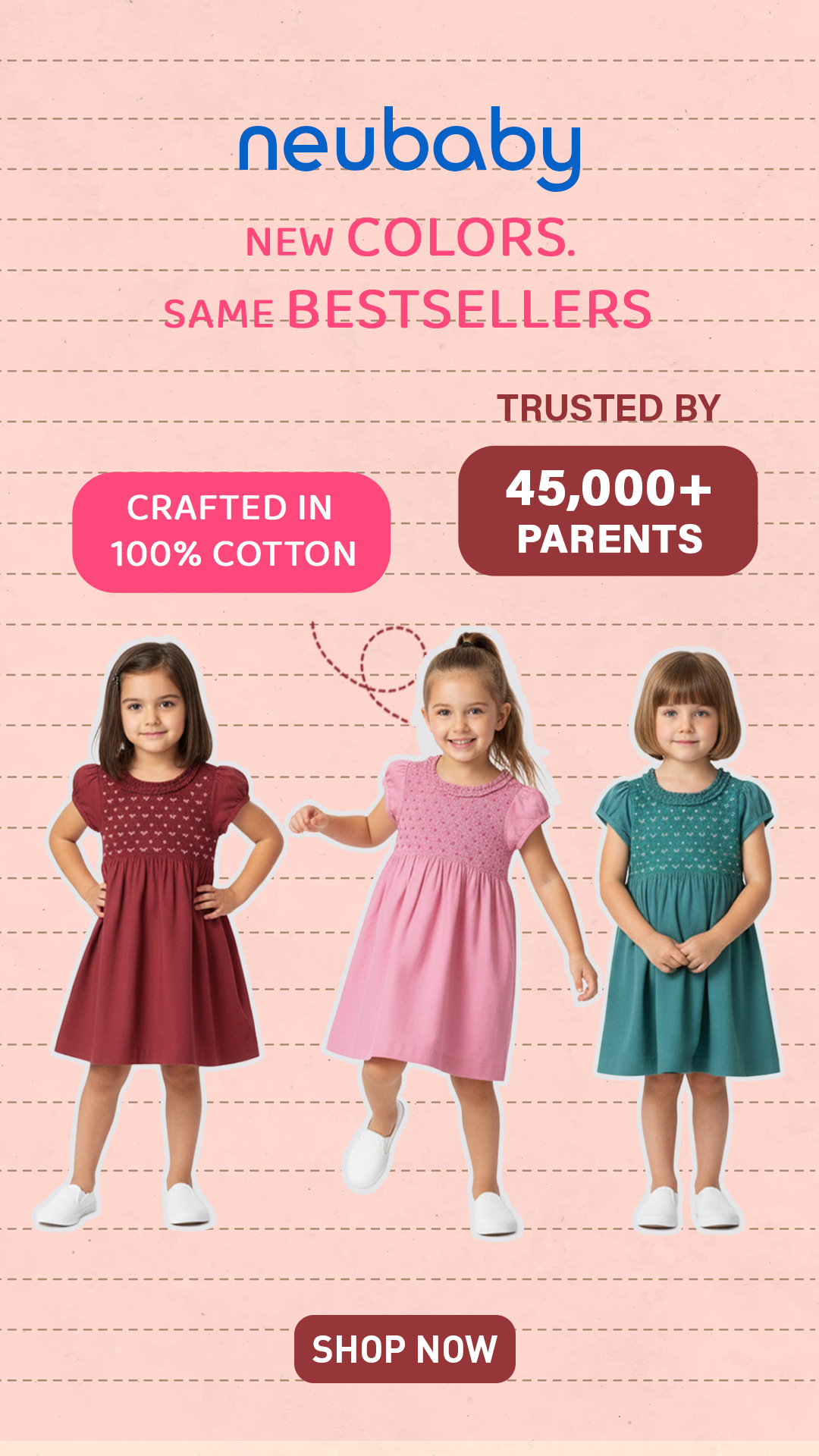 Nuberry Girls Smocking Dress