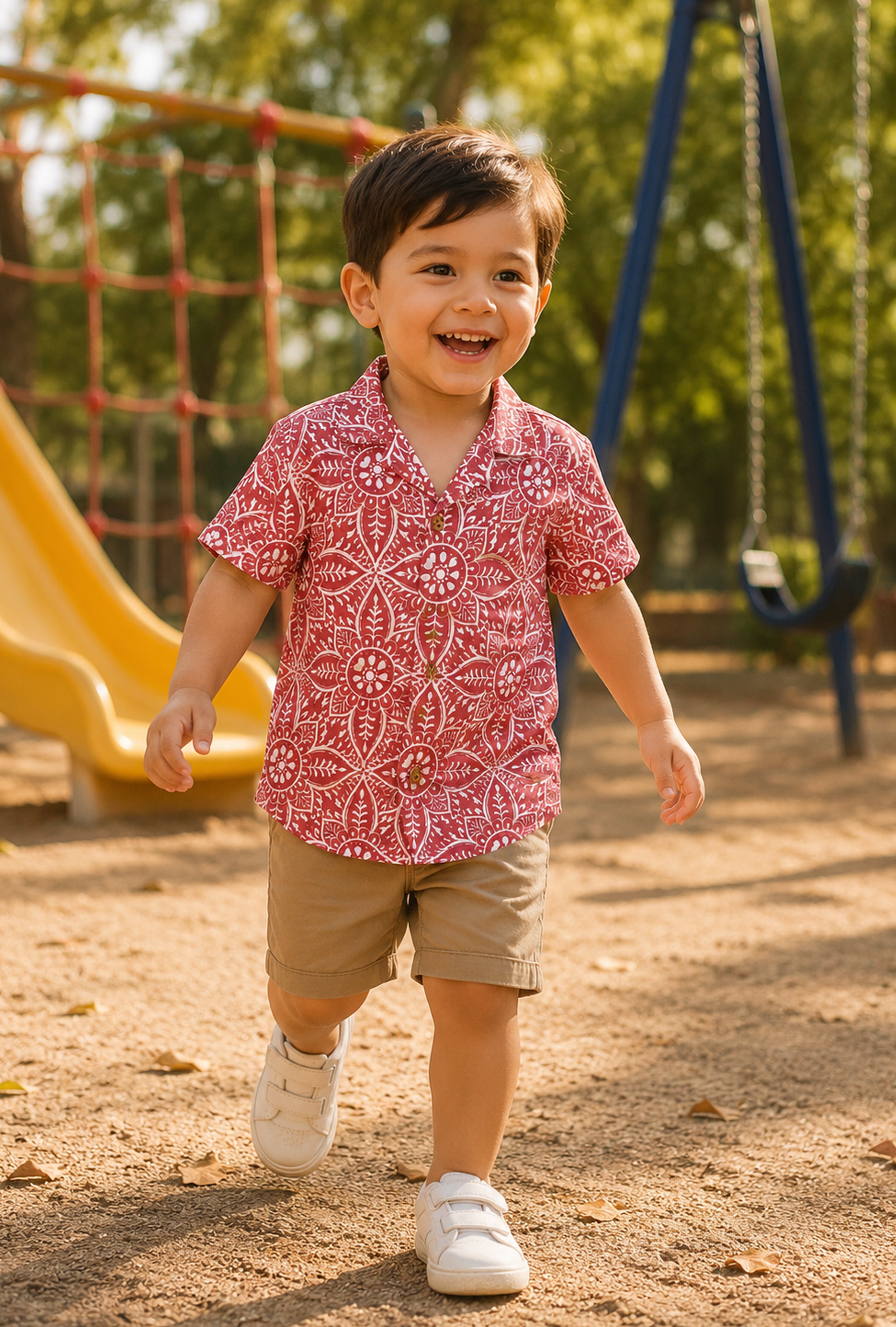 Nuberry Boys Half Sleeve Shirt | Colorful Prints for Endless Fun