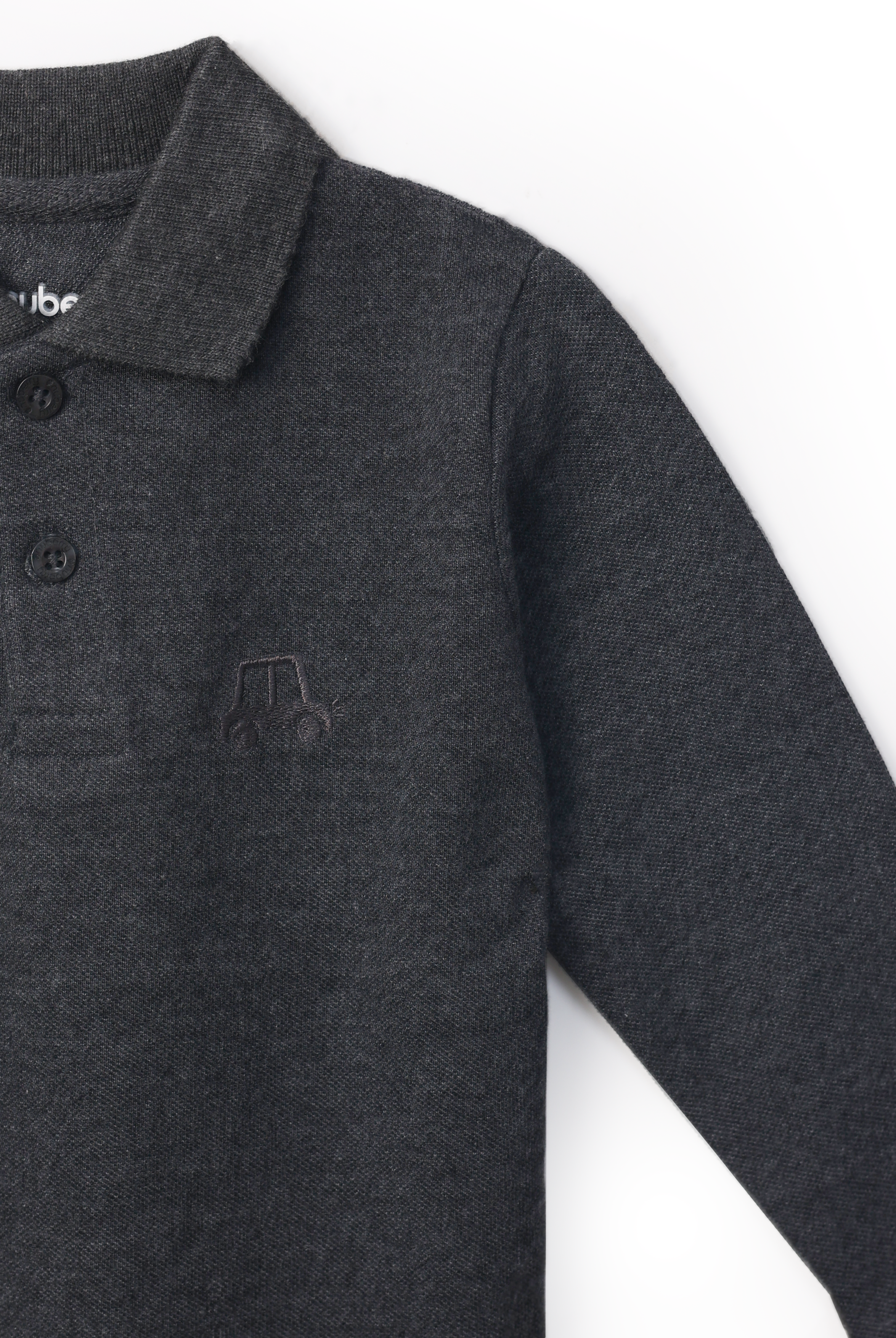 NUBERRY KIDS BOY-T-SHIRT-POLO-FULL SLEEVE GREY