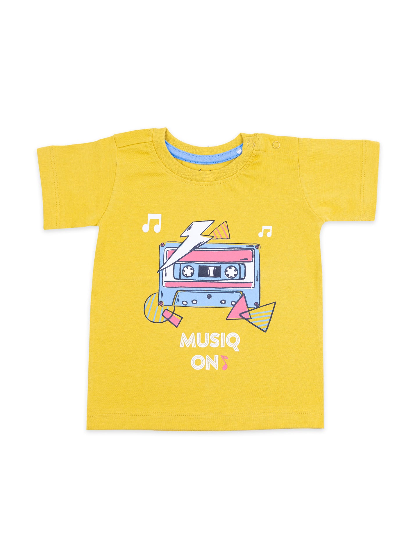 Chrome Yellow Graphic Print T-Shirt for Boys