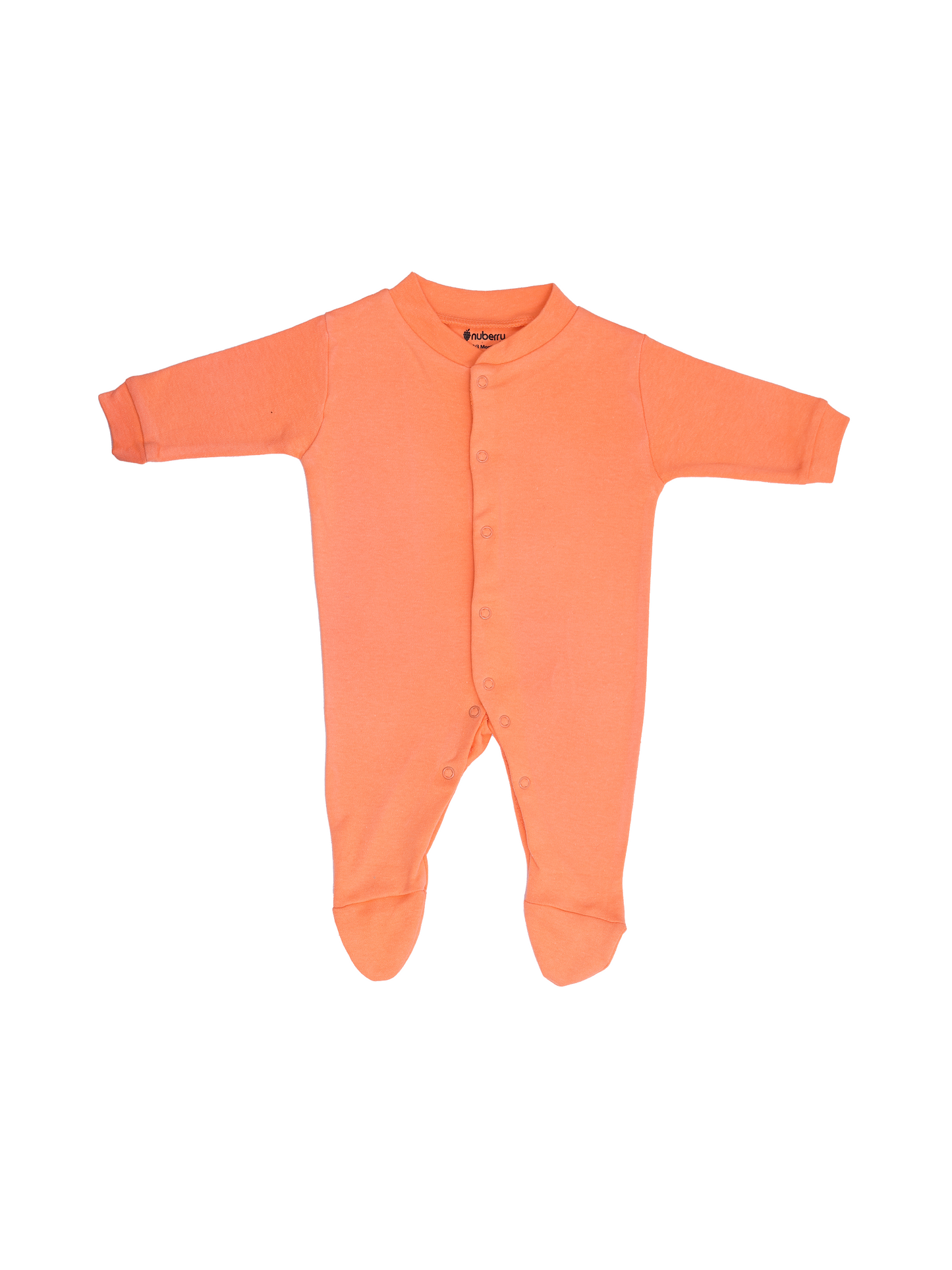 Orange Sleepsuit for Babies - Set of 3