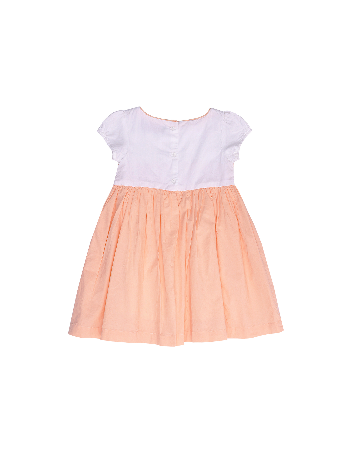 Peach Smocking Dress for Girls