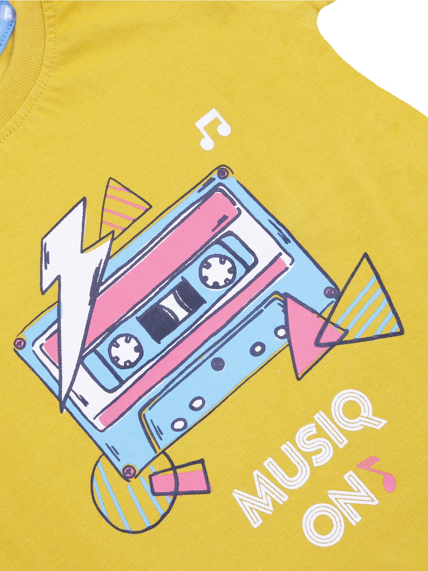 Chrome Yellow Graphic Print T-Shirt for Boys