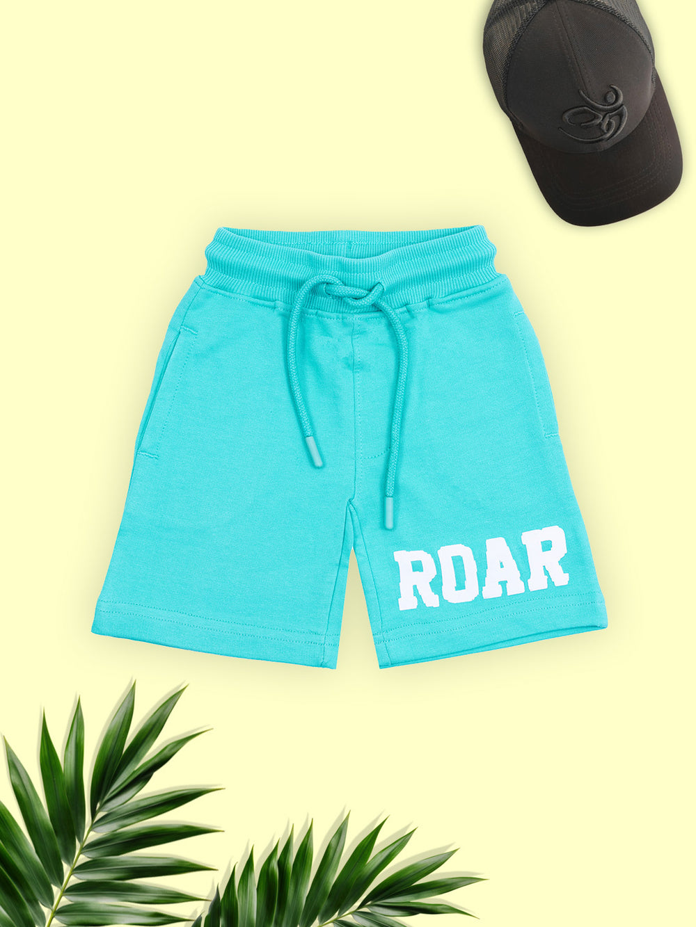 Boys Mint Green Knit Shorts