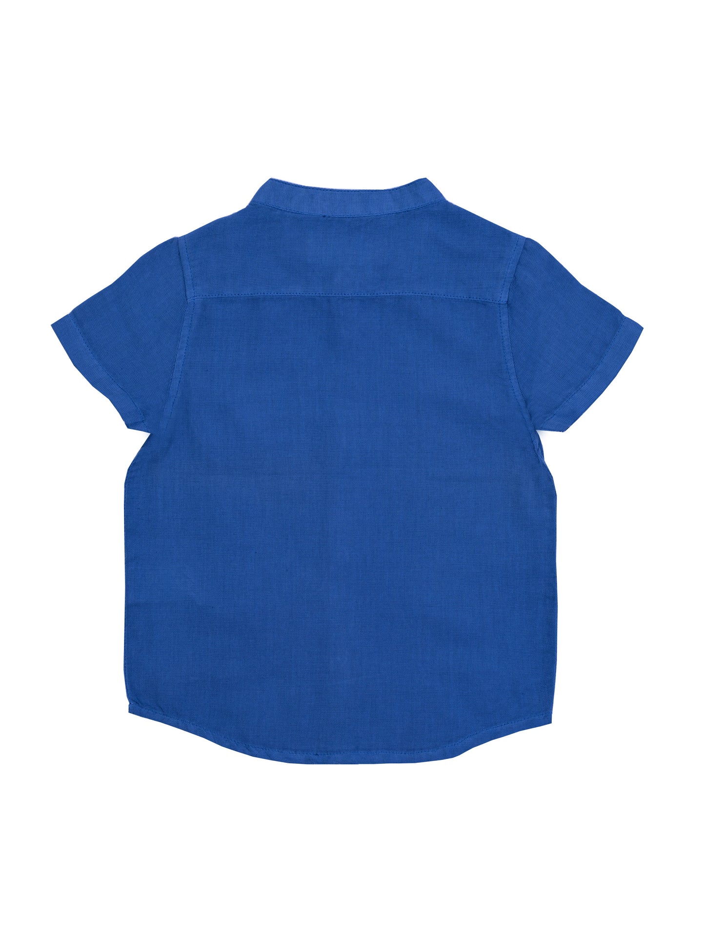 Nuberry Boys Dark Blue Half Sleeve Shirt