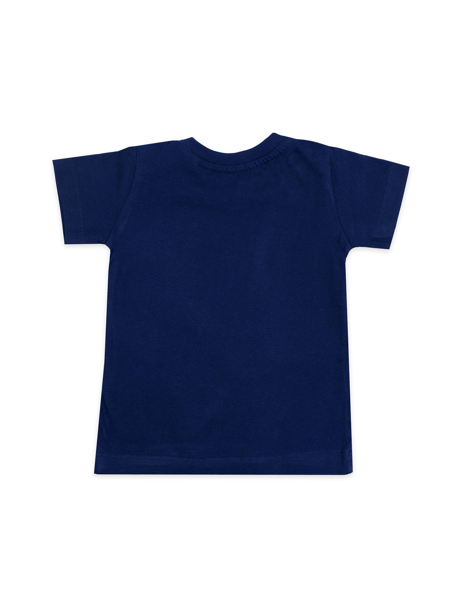 Palm Tree Kids Navy Blue Printed T-Shirt