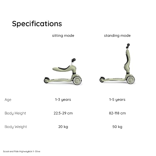 Scoot & Ride Highwaykick 1, 2-in-1 Kids Scooter with Seat, Steel