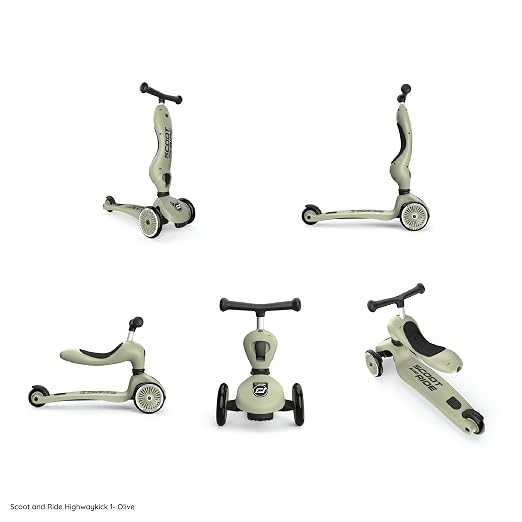 Scoot & Ride Highwaykick 1, 2-in-1 Kids Scooter with Seat, Steel