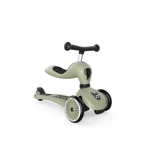 Scoot & Ride Highwaykick 1, 2-in-1 Kids Scooter with Seat, Steel