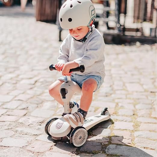 Scoot & Ride Highwaykick 1, 2-in-1 Kids Scooter with Seat, Steel