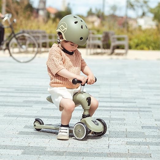 Scoot & Ride Highwaykick 1, 2-in-1 Kids Scooter with Seat, Steel