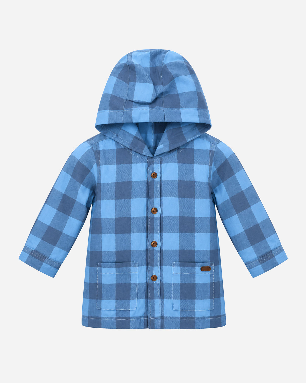 Nuberry Boys Hooded Checked Shirt