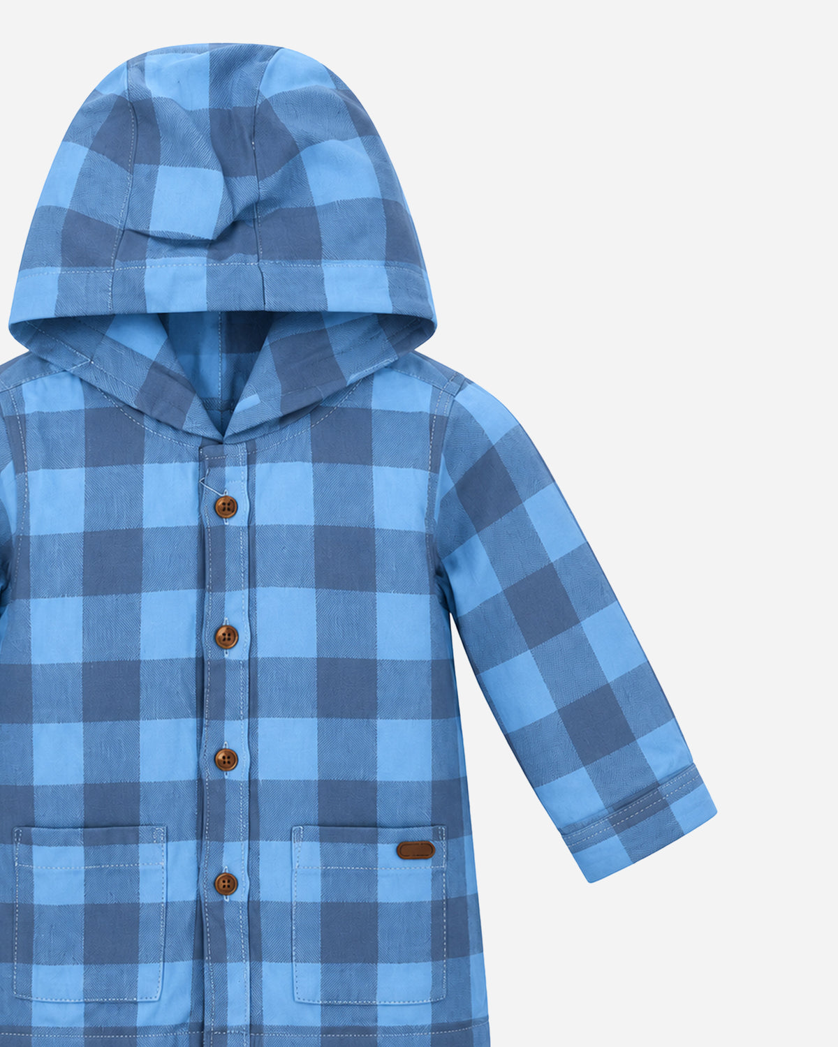 Nuberry Boys Hooded Checked Shirt