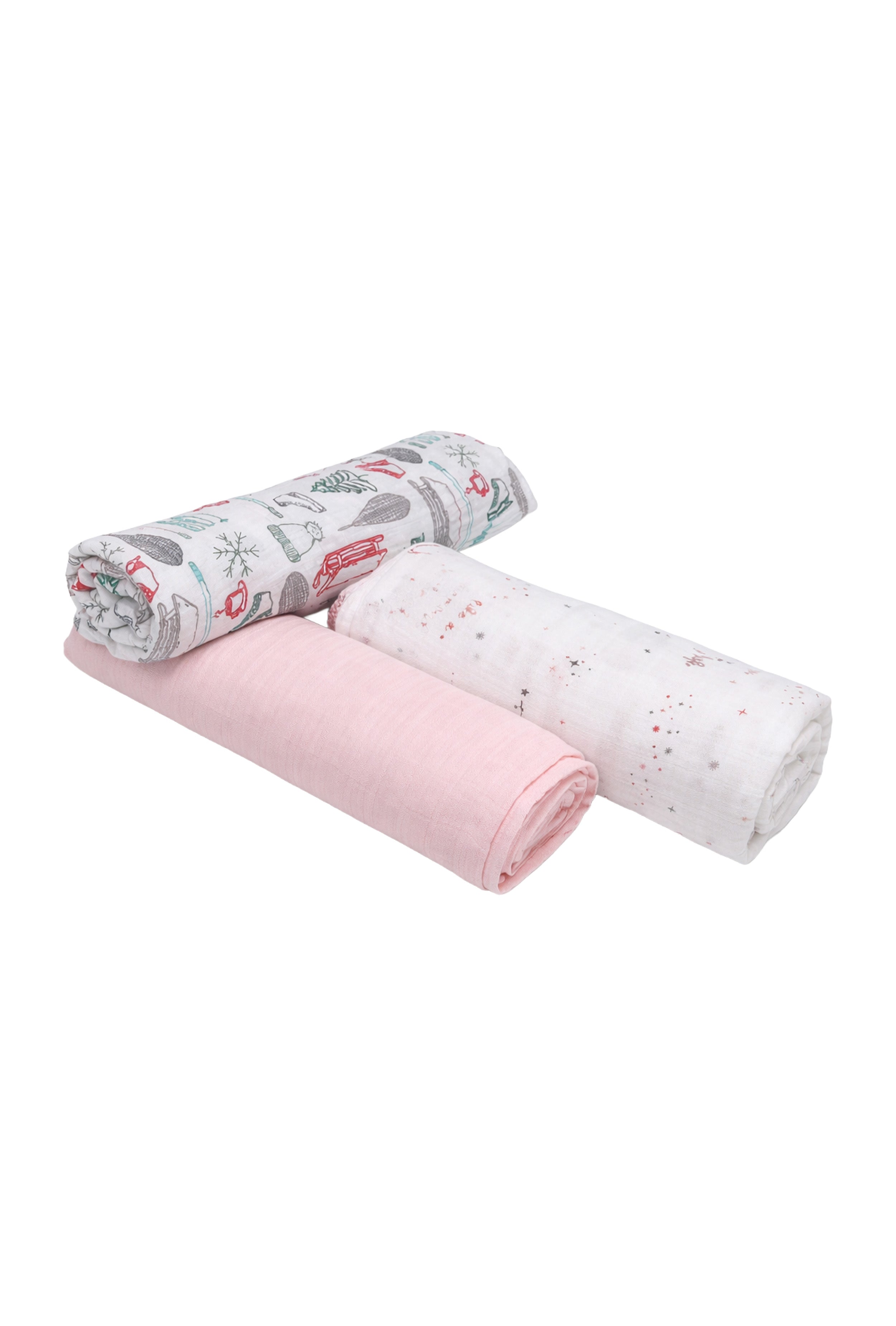 Pure Muslin Baby Swaddle  I Light as Air, Soft as Love - Pack of 3