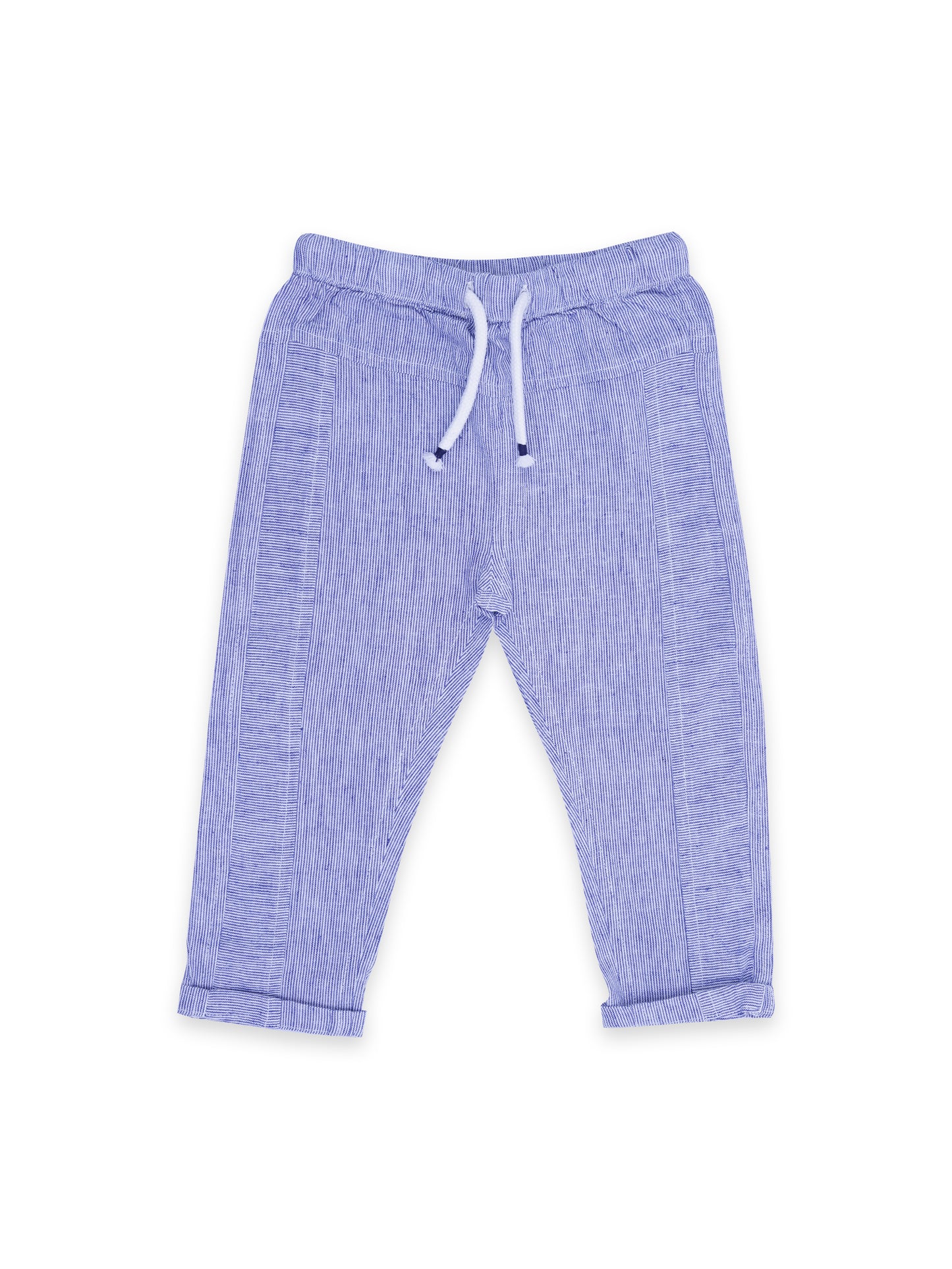 Blue Pure Linen Pants for Boys