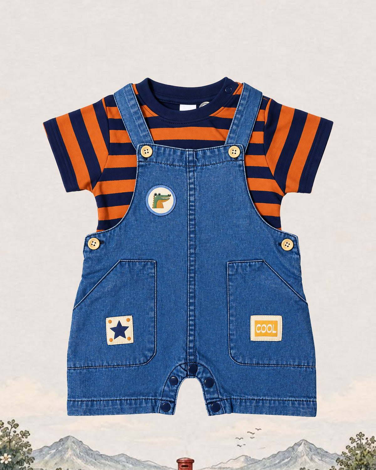 Nuberry Boys Dungaree | Soft, Breathable & Comfortable