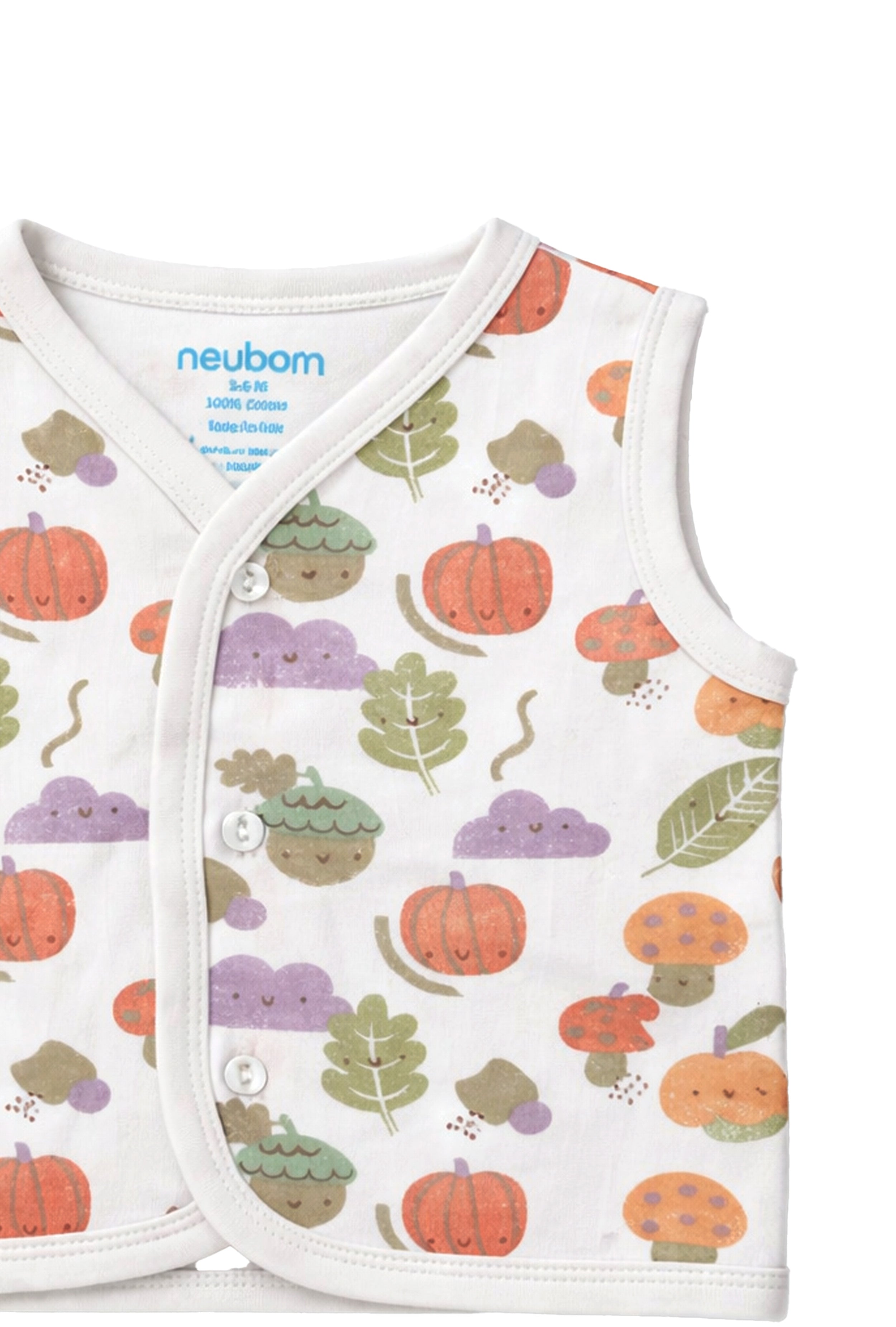 Nuberry Unisex Baby Open Vest (Pack of 3)