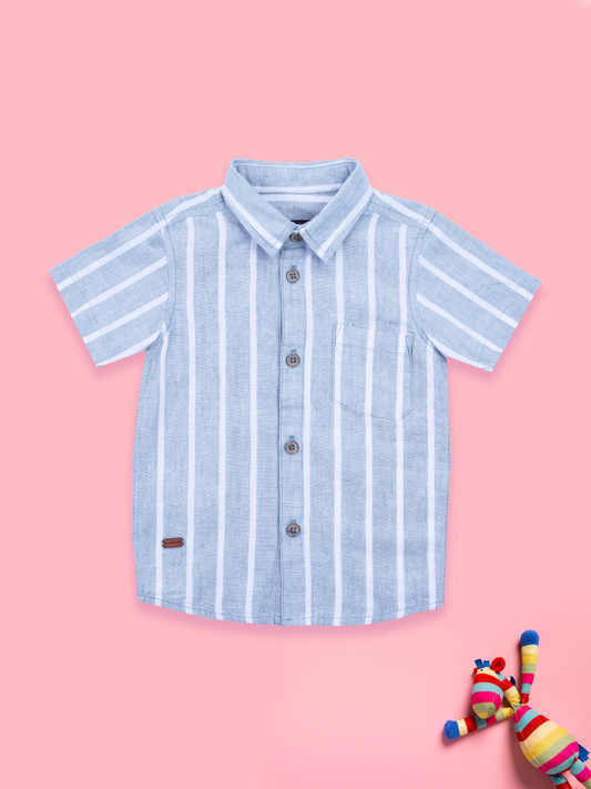 boys striped shirts with buttons