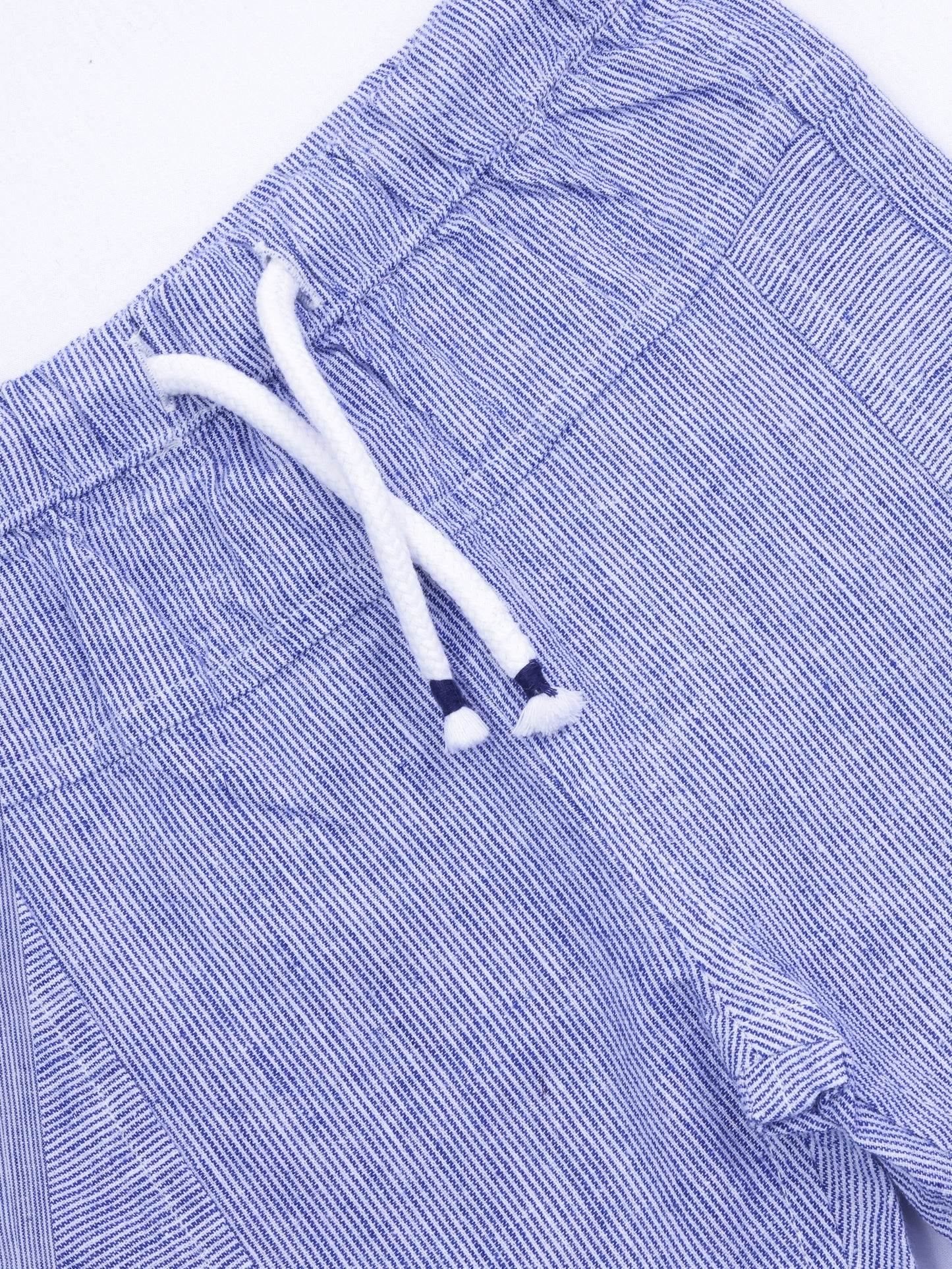 Blue Pure Linen Pants for Boys