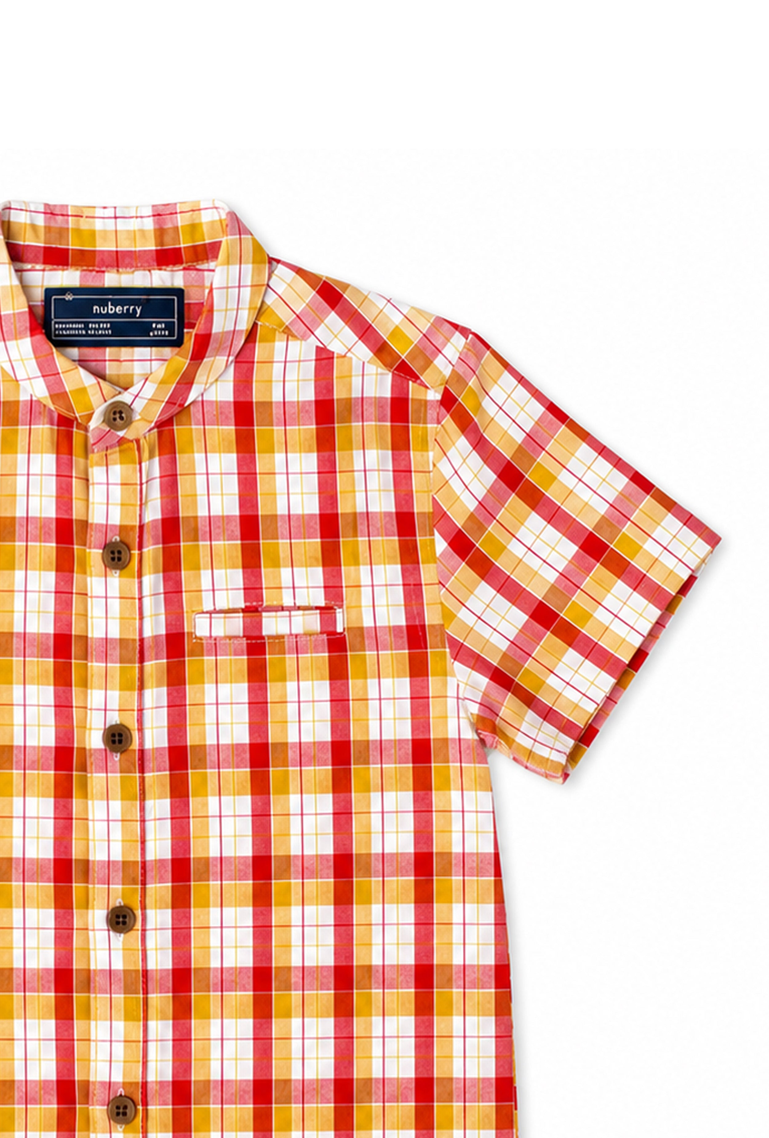 Nuberry Boys Half-Sleeve Shirt | Smart Looks, All-Day Comfort