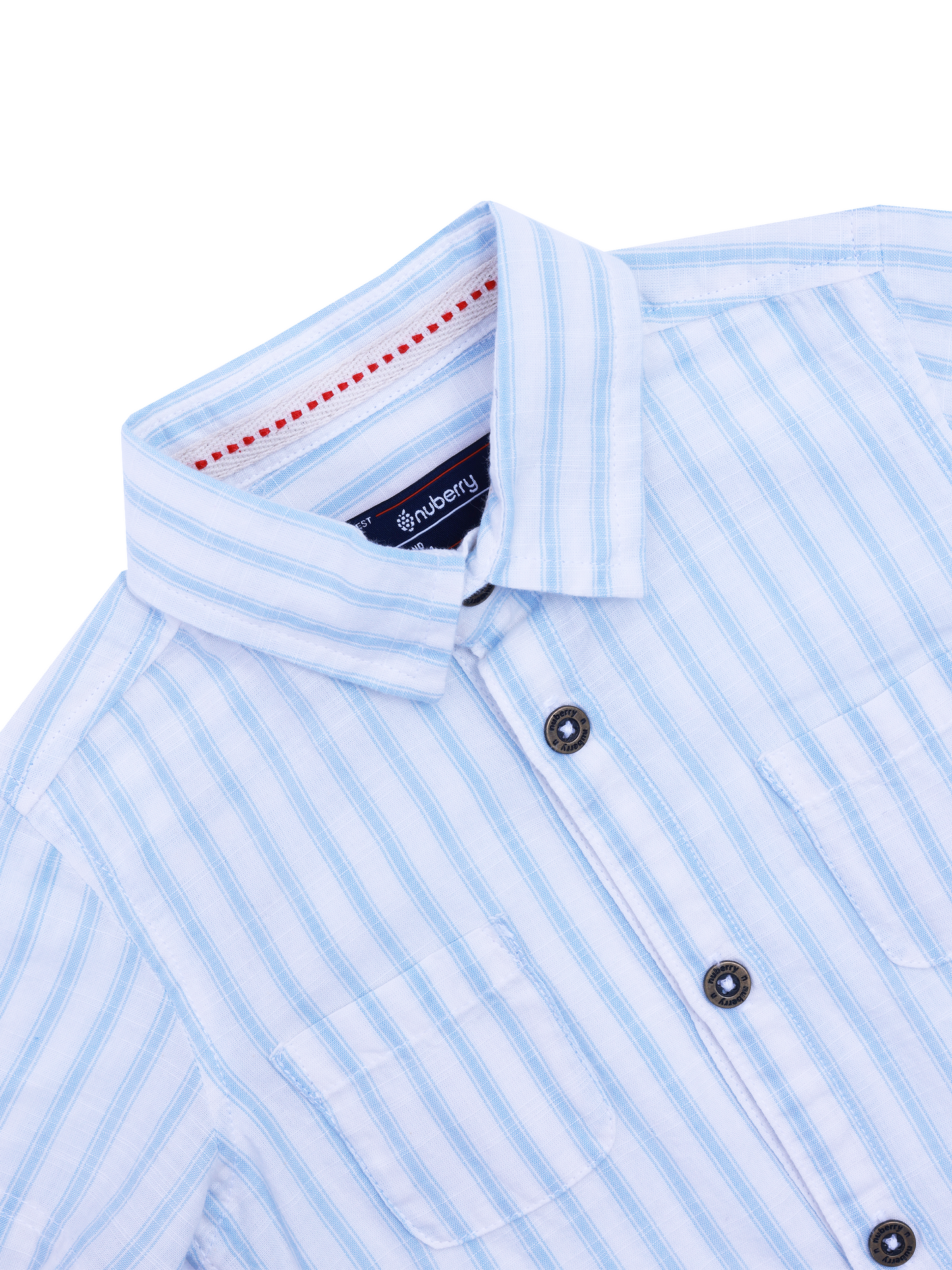 Light Blue Striped Shirt for Boys