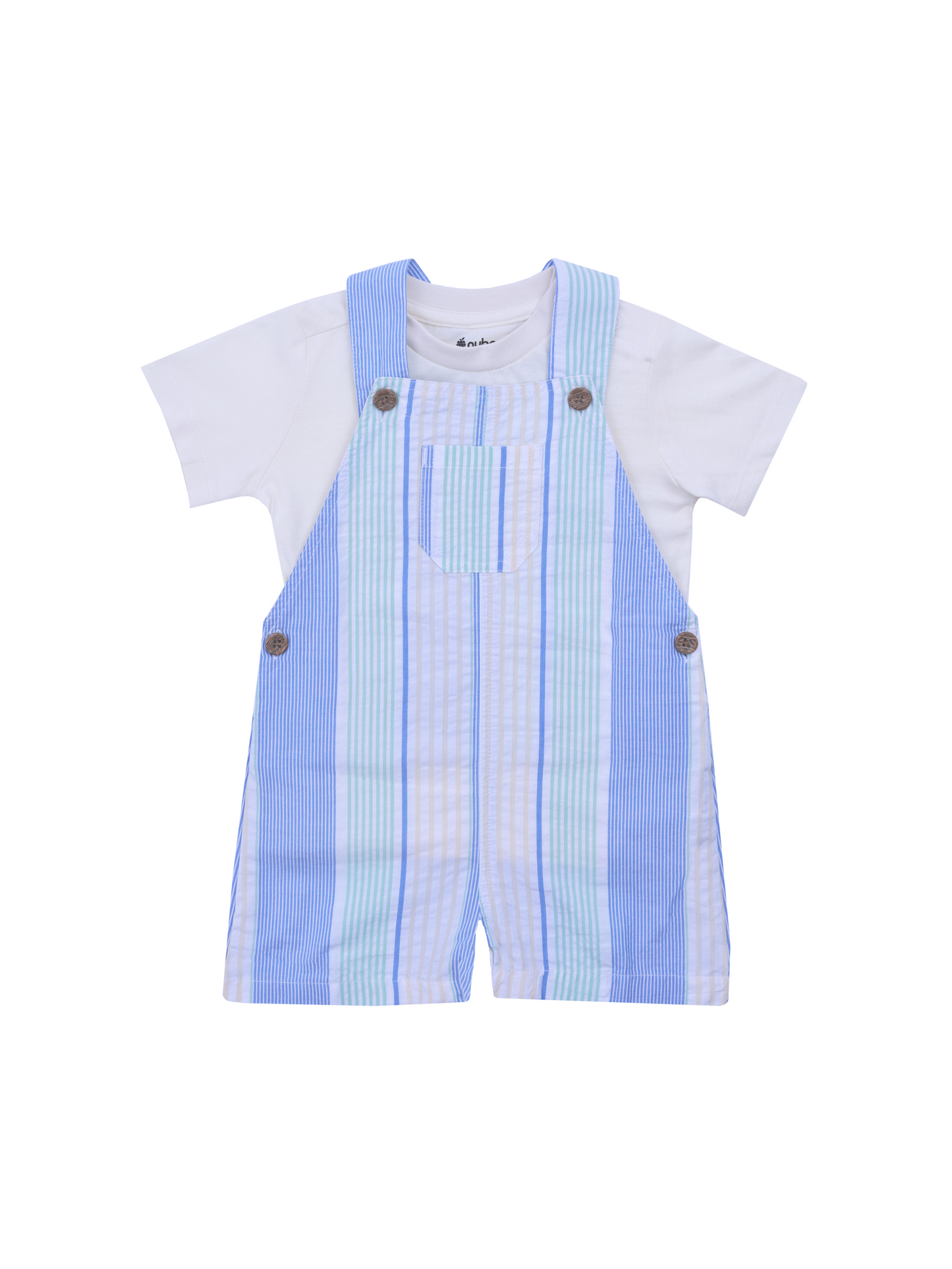 Striped Multicolor Dungaree for Boys