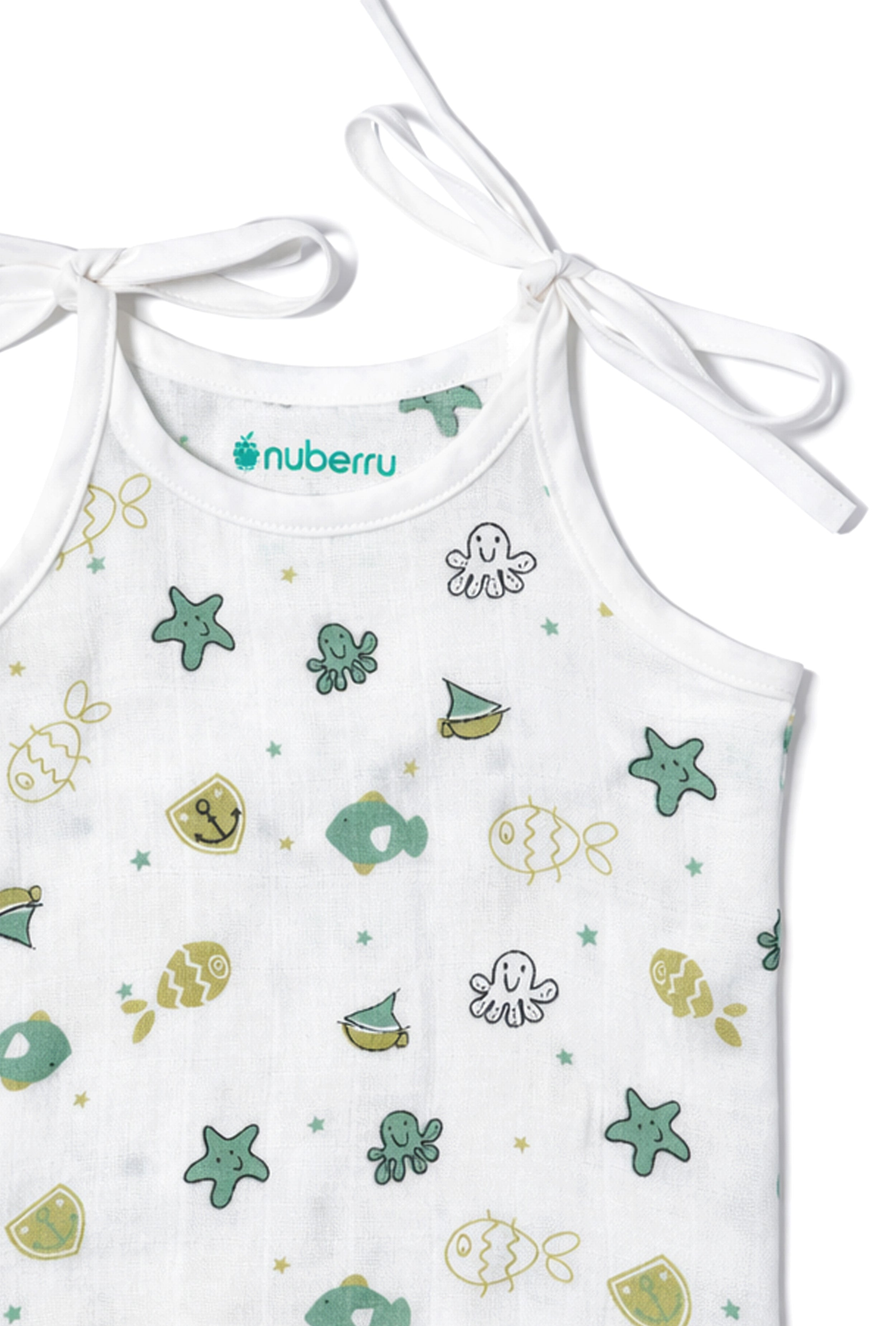 Made for First Comfort | Nuberry Newborn Muslin Upknot Jabla (Pack of 4)
